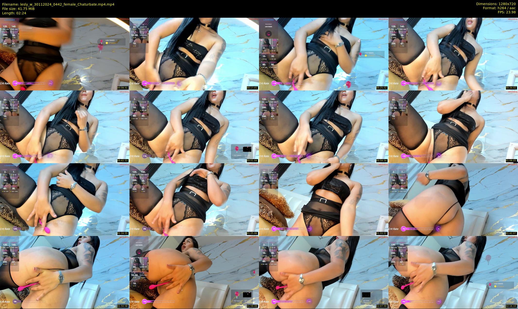 lesly_w — 3 minute Chaturbate female cam show recording, 720p, Nov 30, 2024