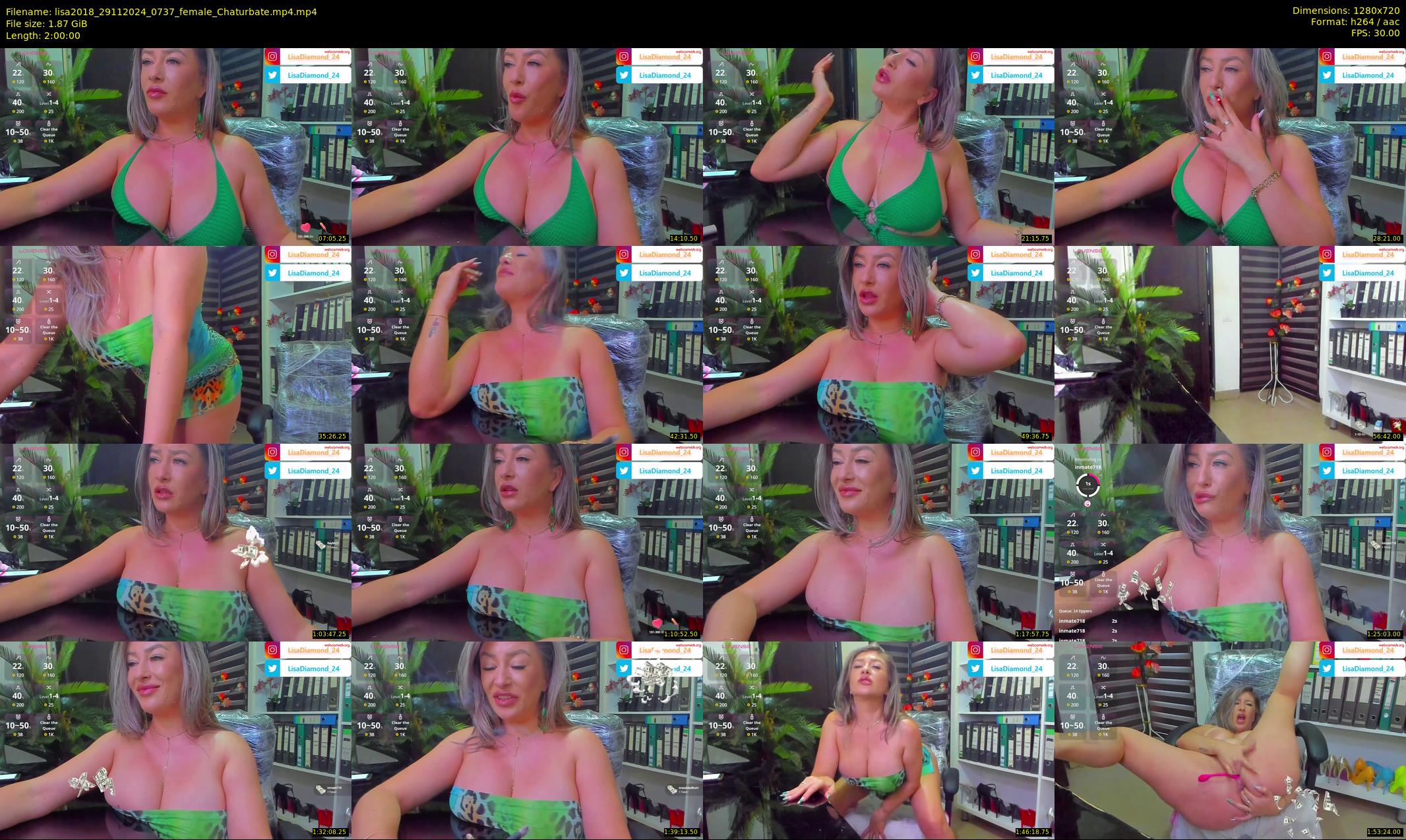 lisa2018 — 120 minute Chaturbate female cam show recording, 720p, Nov 29, 2024