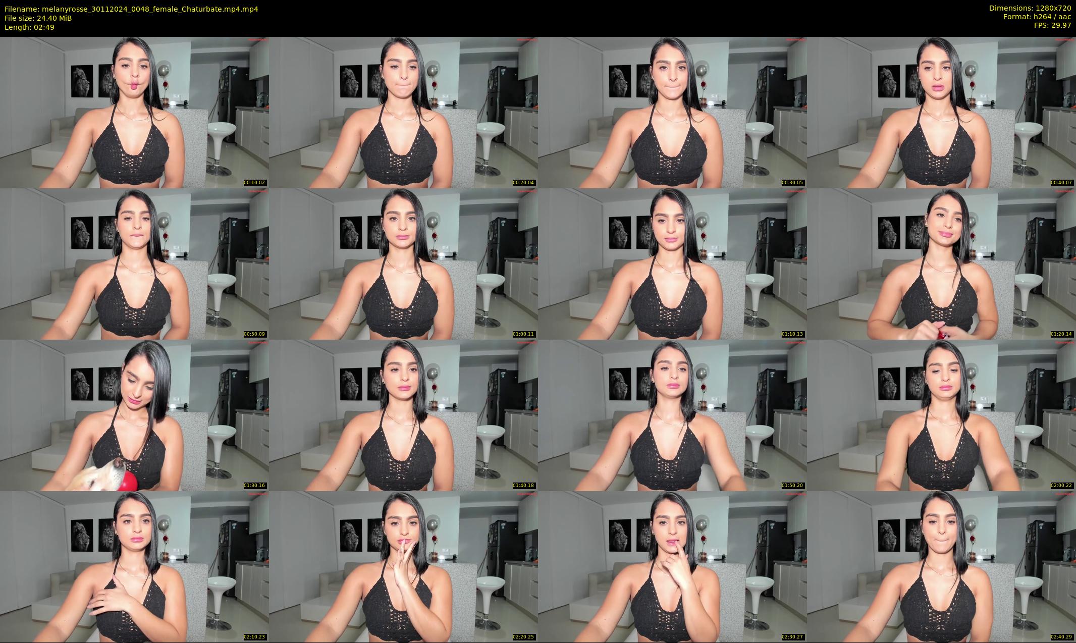 melanyrosse — 3 minute Chaturbate female cam show recording, 720p, Nov 30, 2024