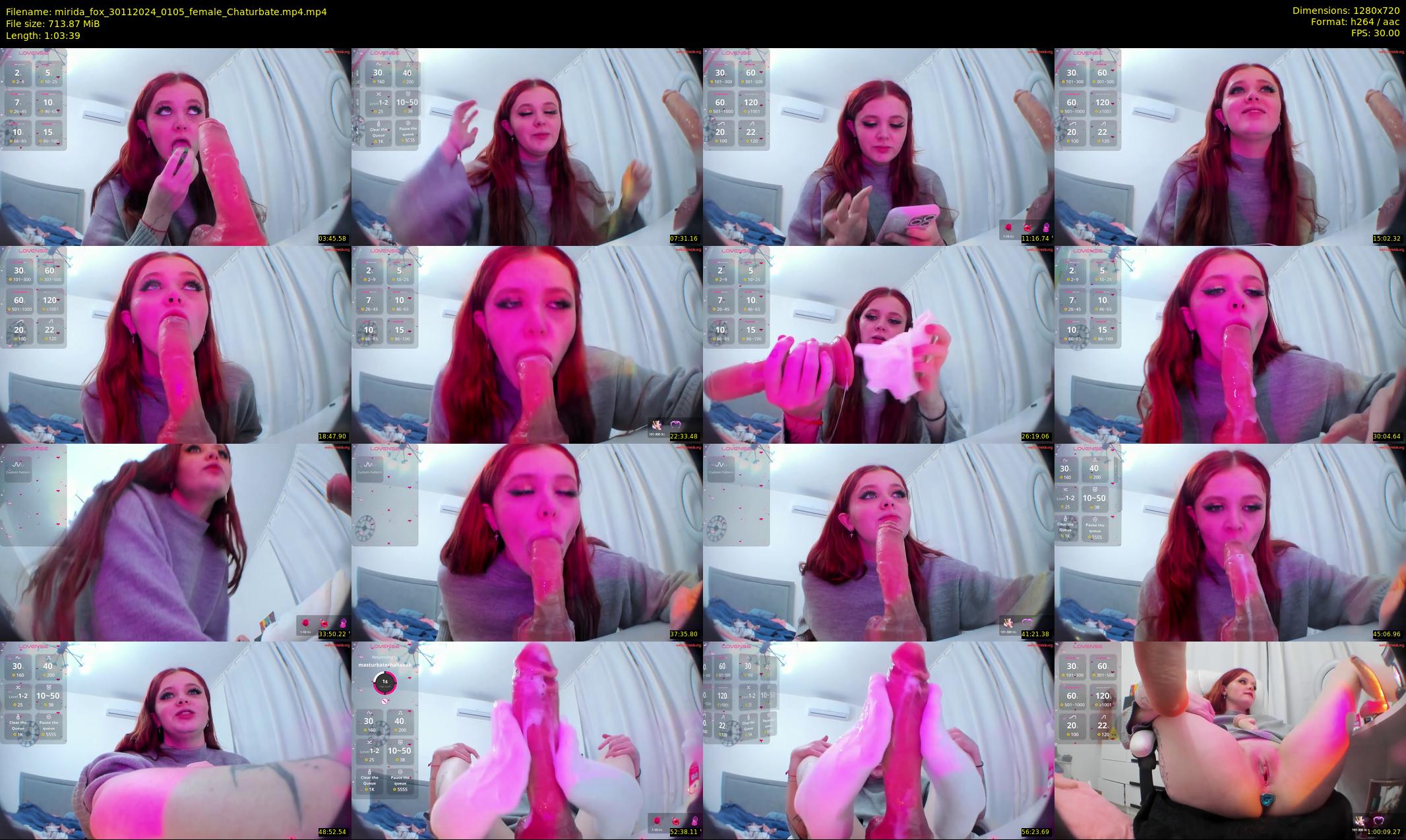 mirida_fox — 64 minute Chaturbate female cam show recording, 720p, Nov 30, 2024