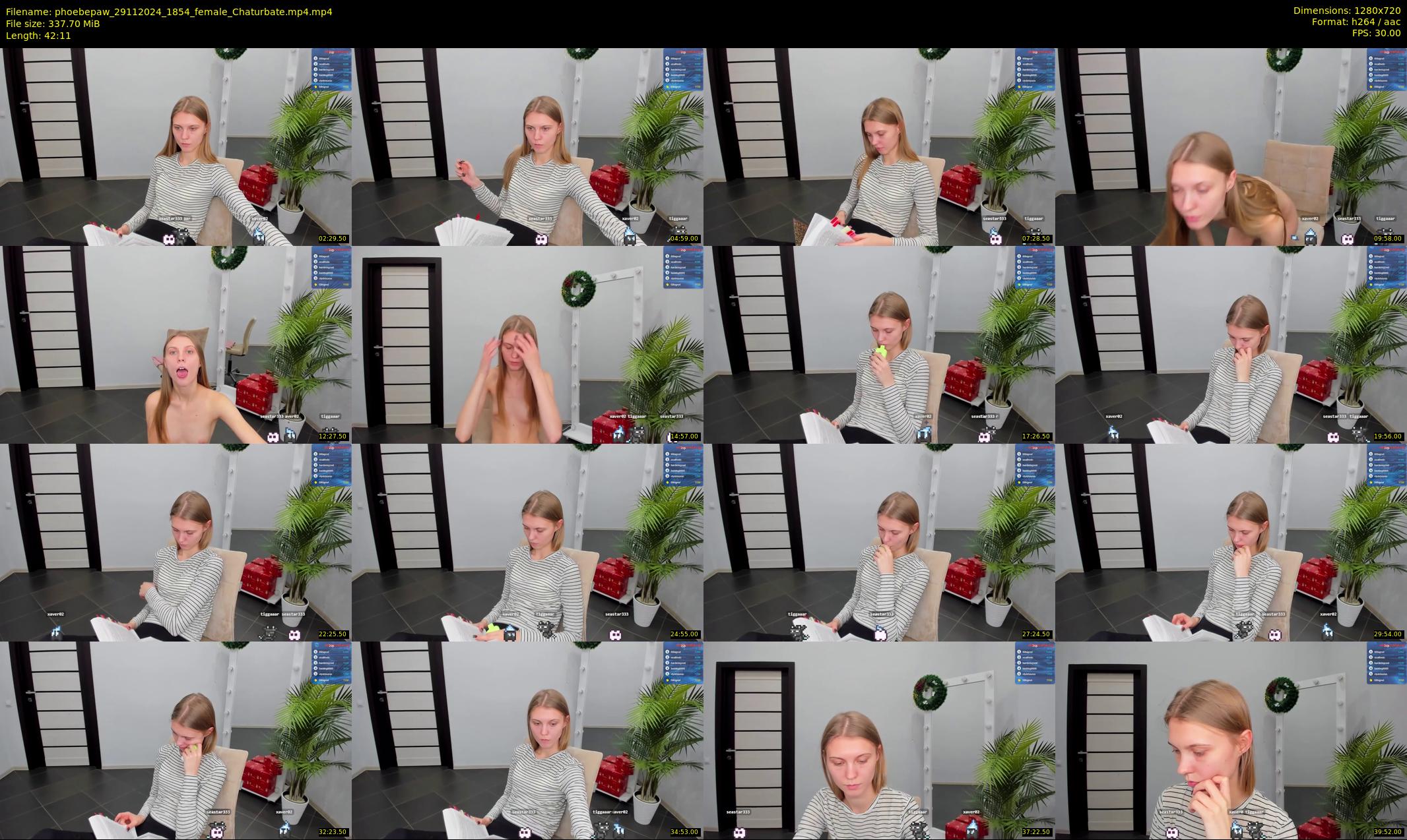 phoebepaw — 43 minute Chaturbate female cam show recording, 720p, Nov 29, 2024