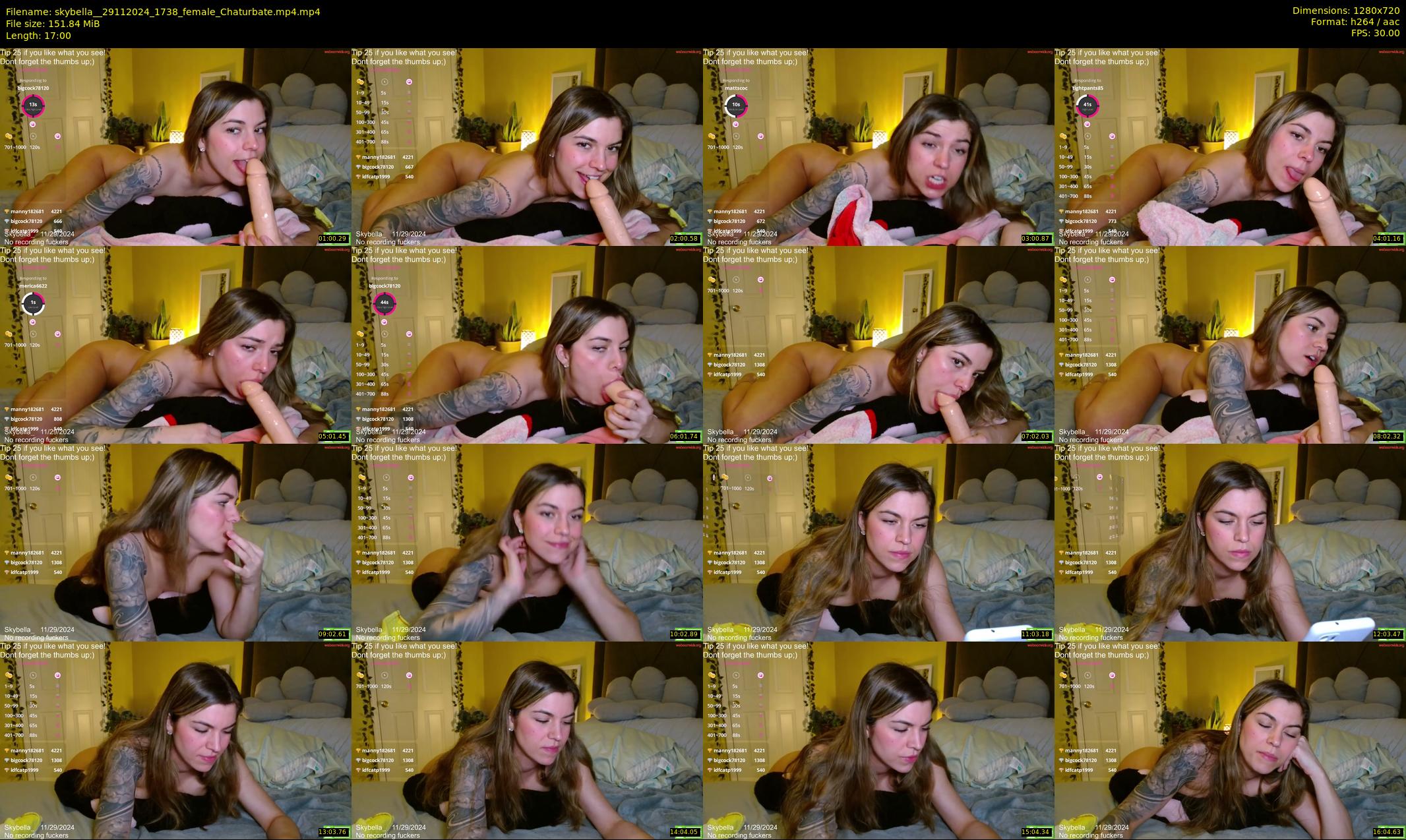 skybella_ — 17 minute Chaturbate female cam show recording, 720p, Nov 29, 2024