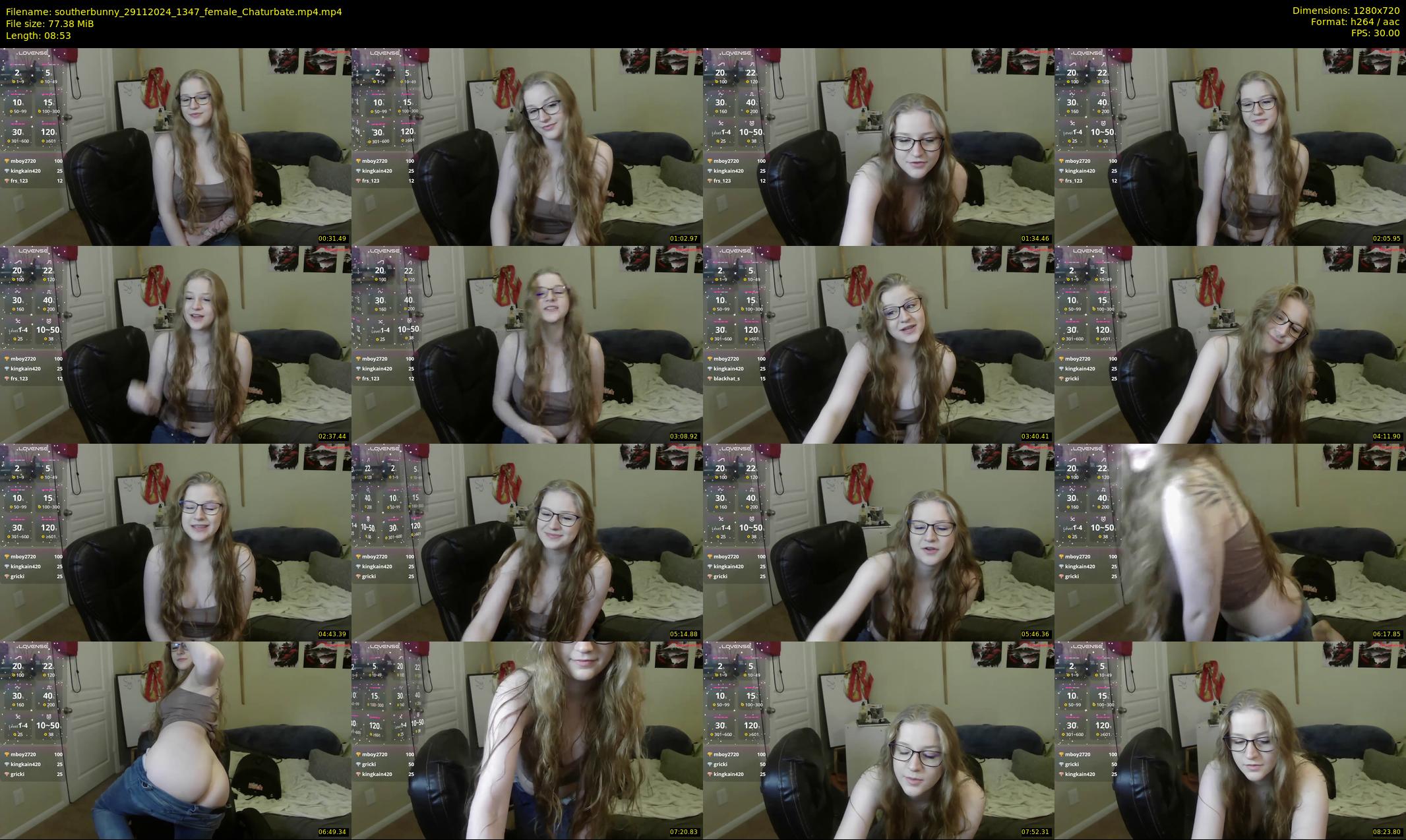 southerbunny — 9 minute Chaturbate female cam show recording, 720p, Nov 29, 2024