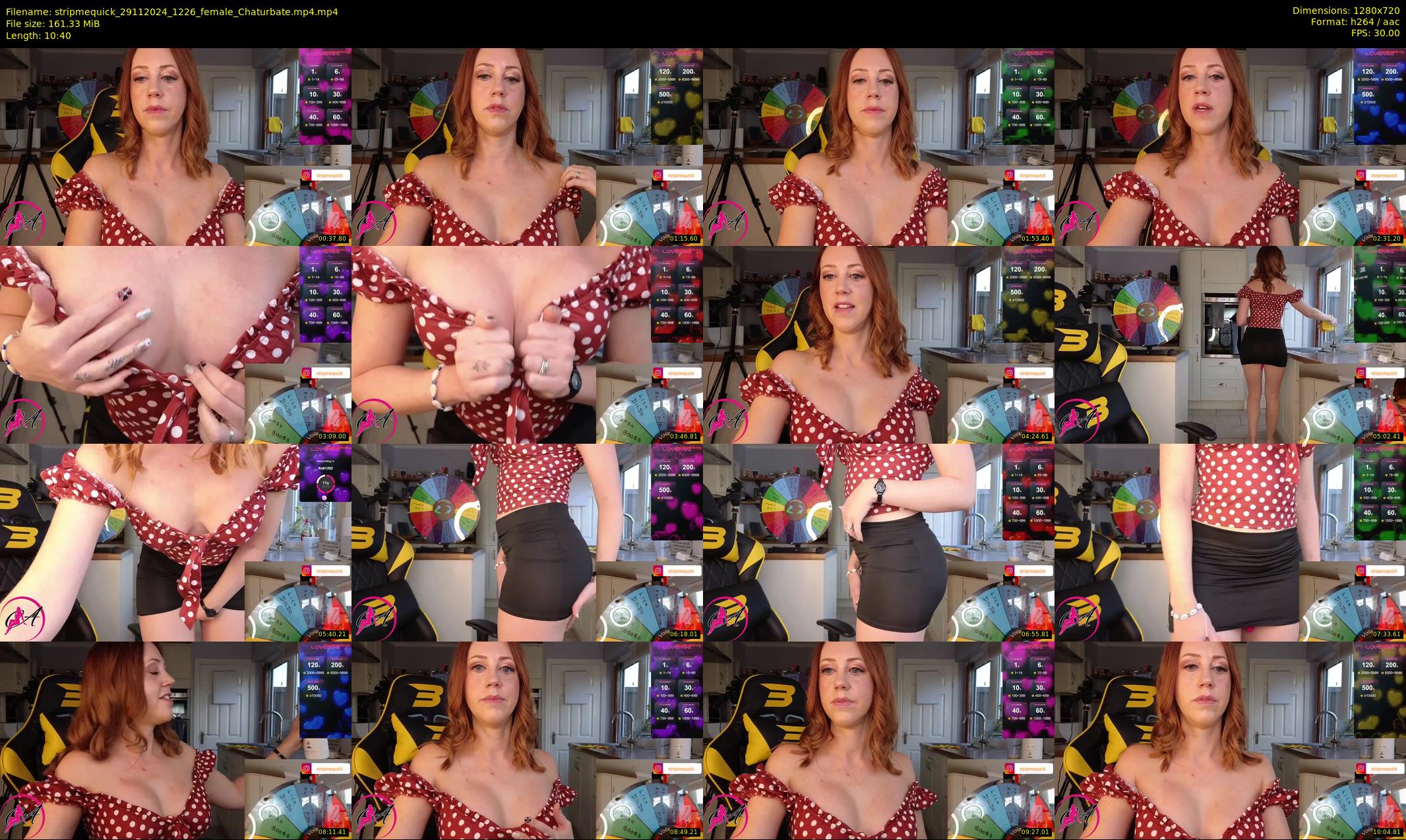 stripmequick — 11 minute Chaturbate female cam show recording, 720p, Nov 29, 2024