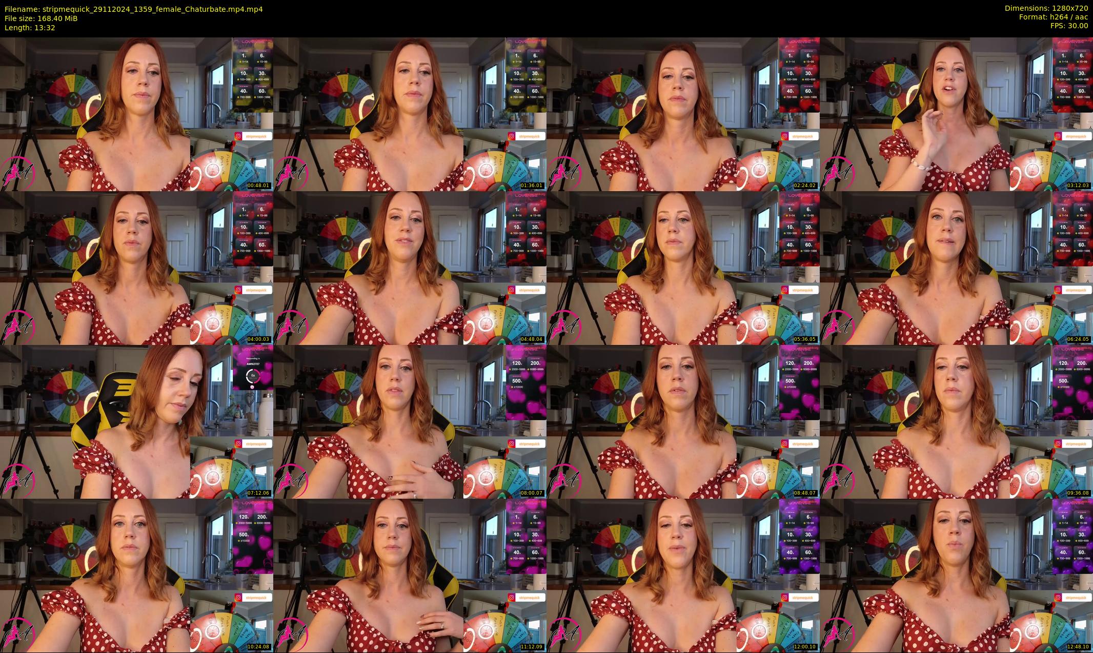 stripmequick — 14 minute Chaturbate female cam show recording, 720p, Nov 29, 2024