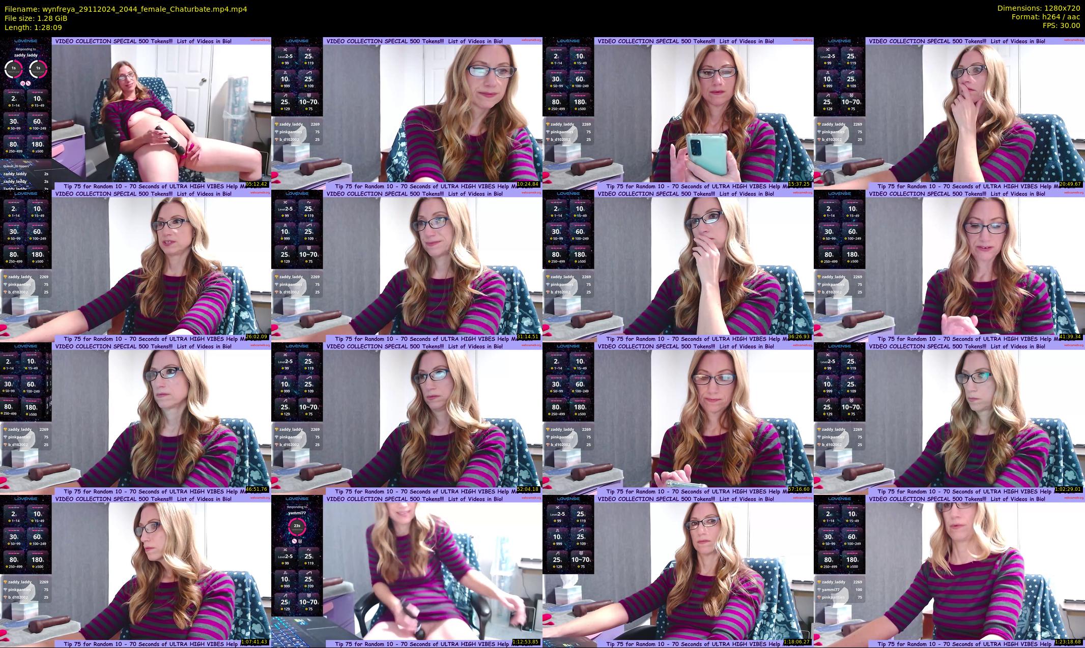 wynfreya — 89 minute Chaturbate female cam show recording, 720p, Nov 29, 2024