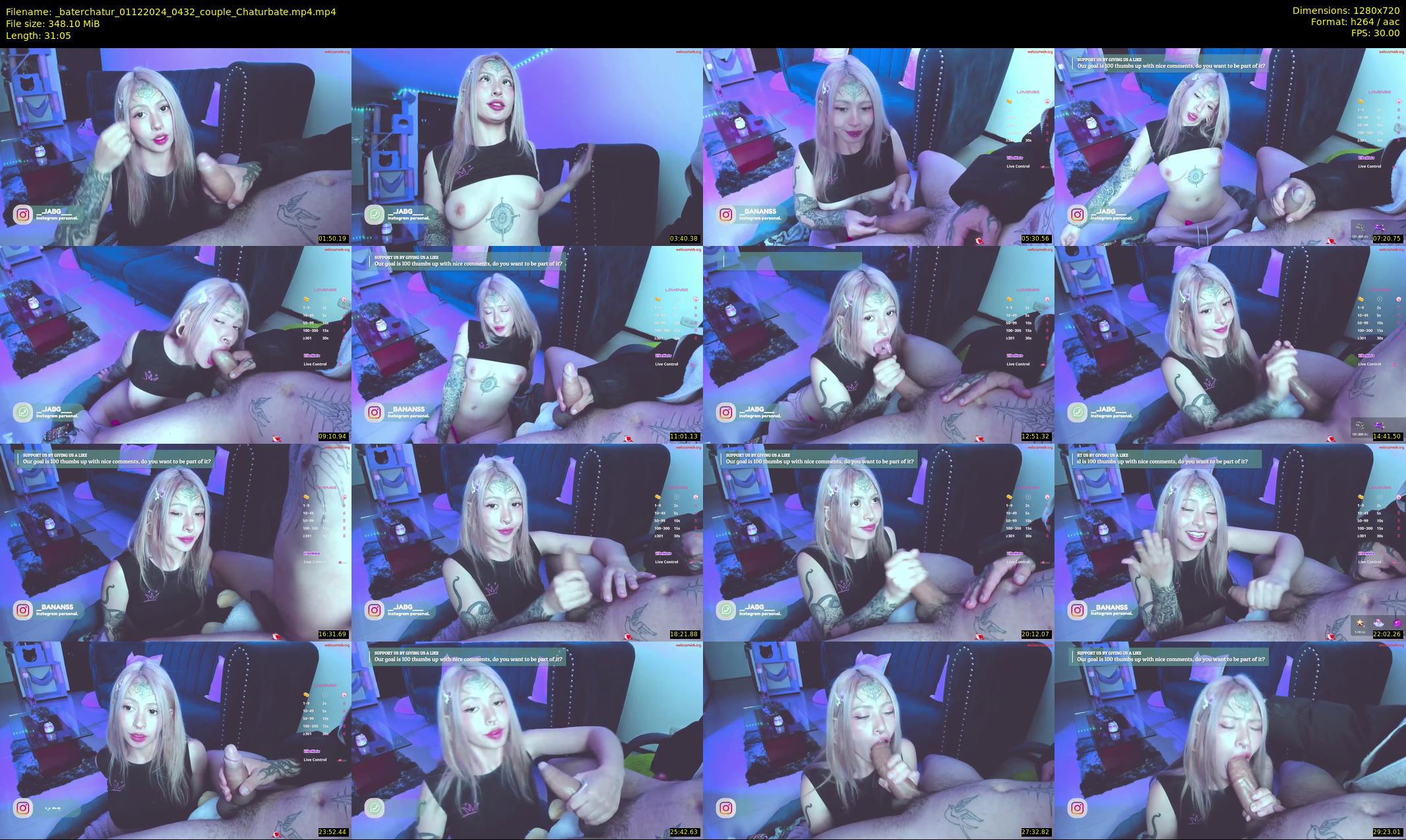 _baterchatur — 32 minute Chaturbate couple cam show recording, 720p, Dec 1, 2024