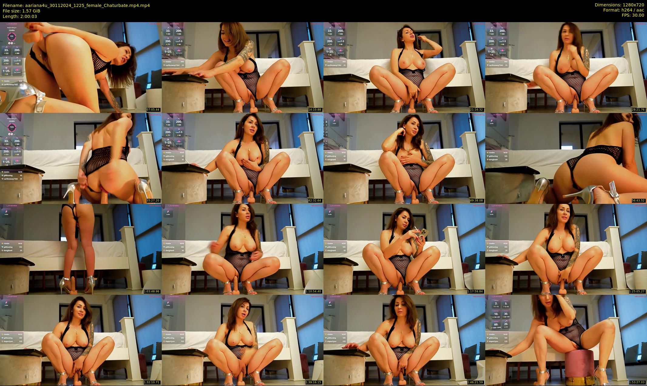 aariana4u — 121 minute Chaturbate female cam show recording, 720p, Nov 30, 2024