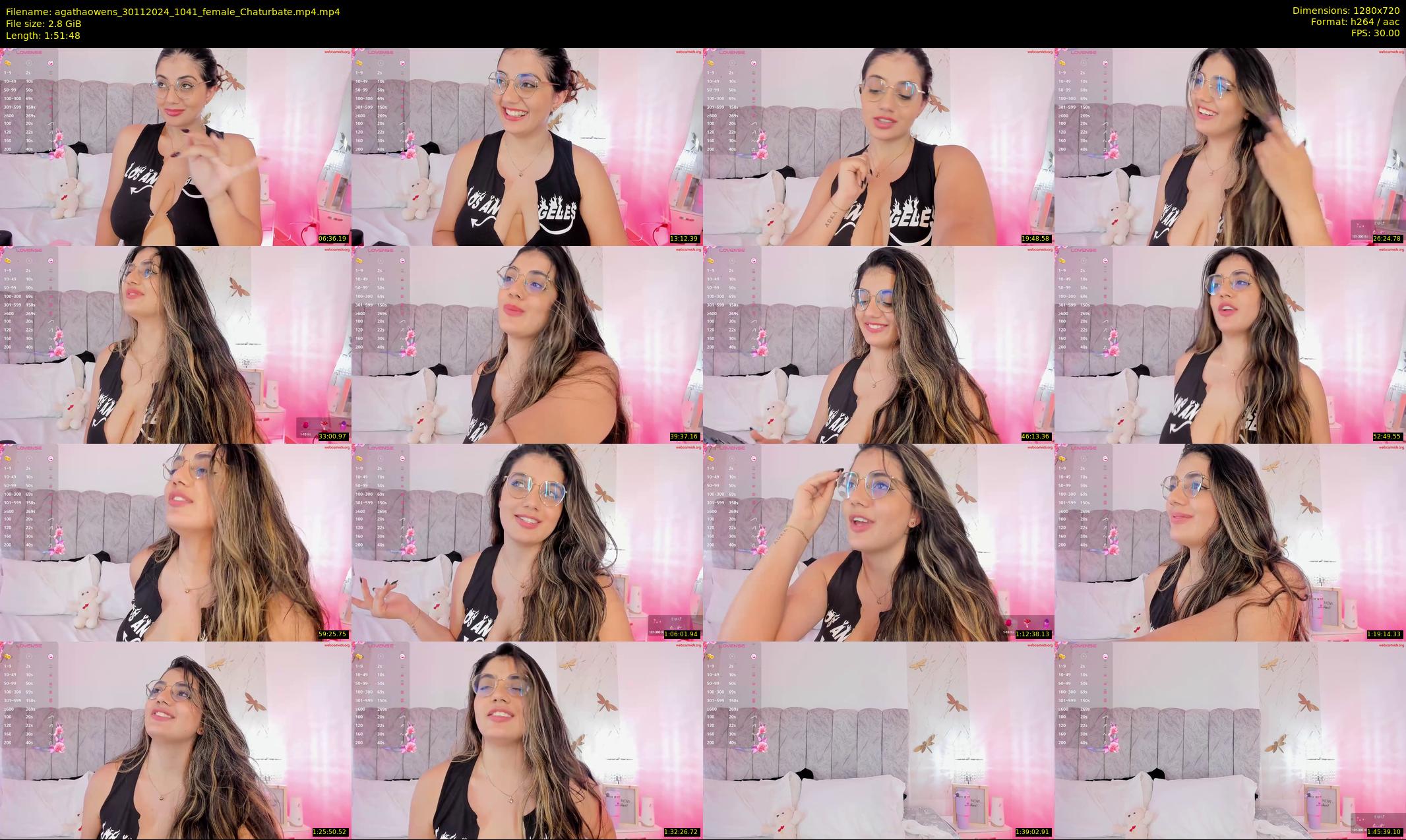 agathaowens — 112 minute Chaturbate female cam show recording, 720p, Nov 30, 2024