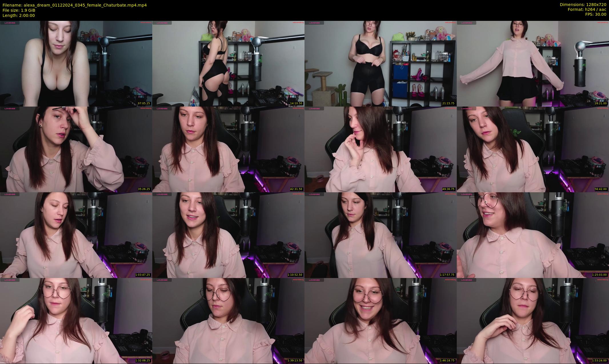 alexa_dream — 120 minute Chaturbate female cam show recording, 720p, Dec 1, 2024