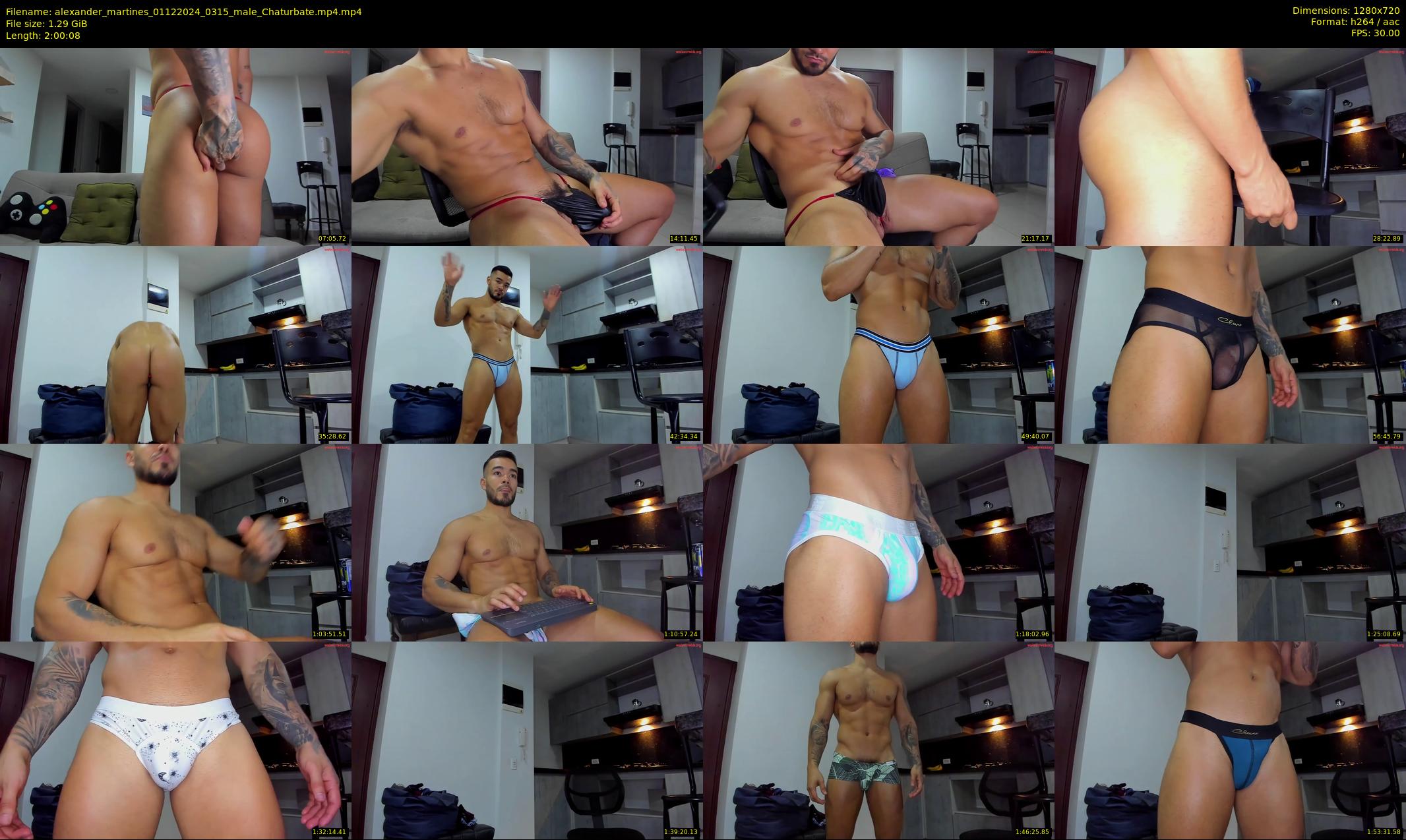 alexander_martines — 121 minute Chaturbate male cam show recording, 720p, Dec 1, 2024