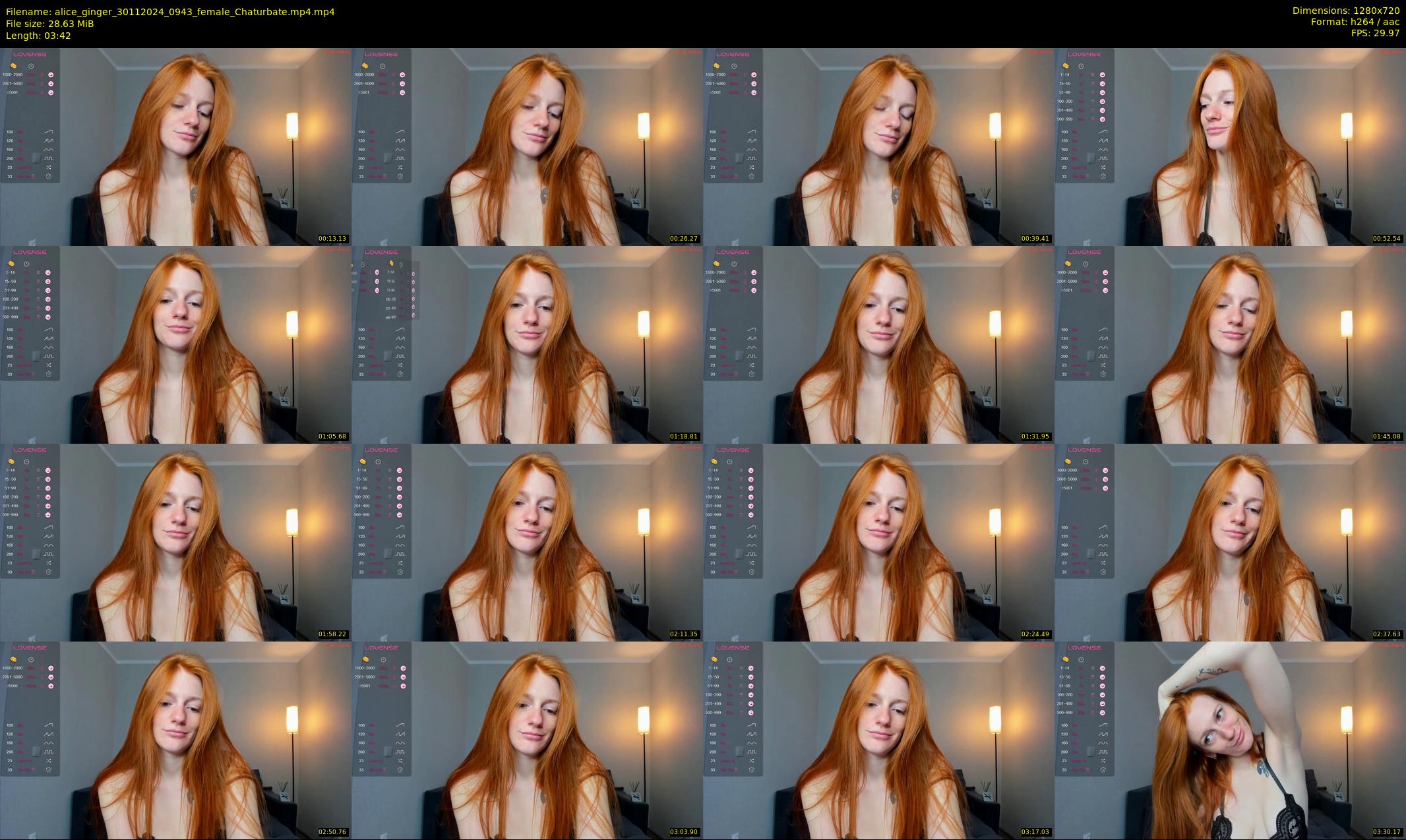 alice_ginger — 4 minute Chaturbate female cam show recording, 720p, Nov 30, 2024