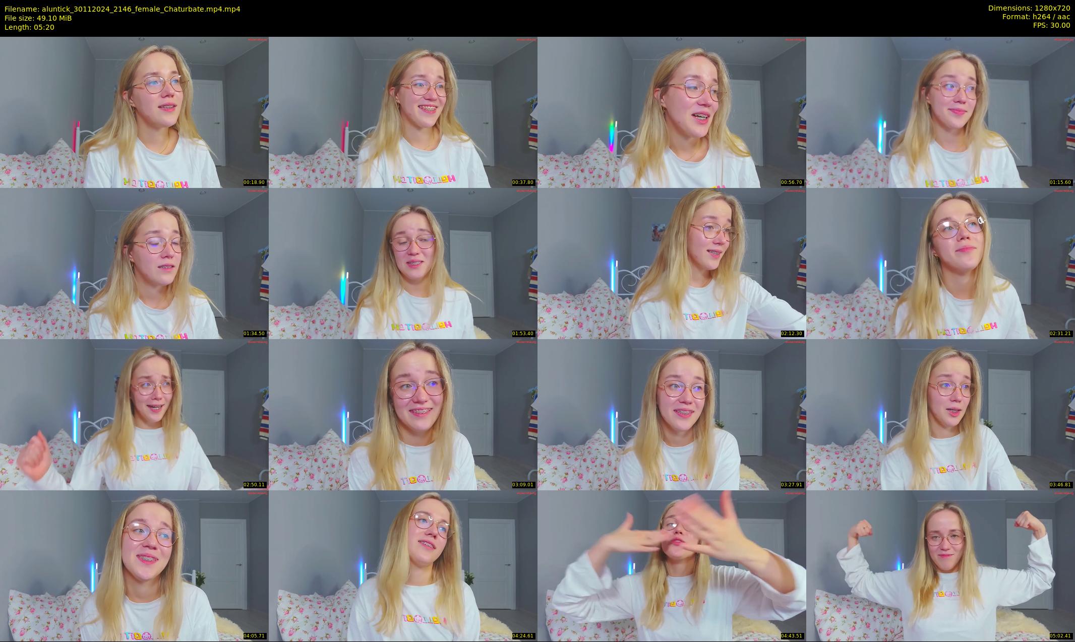 aluntick — 6 minute Chaturbate female cam show recording, 720p, Nov 30, 2024