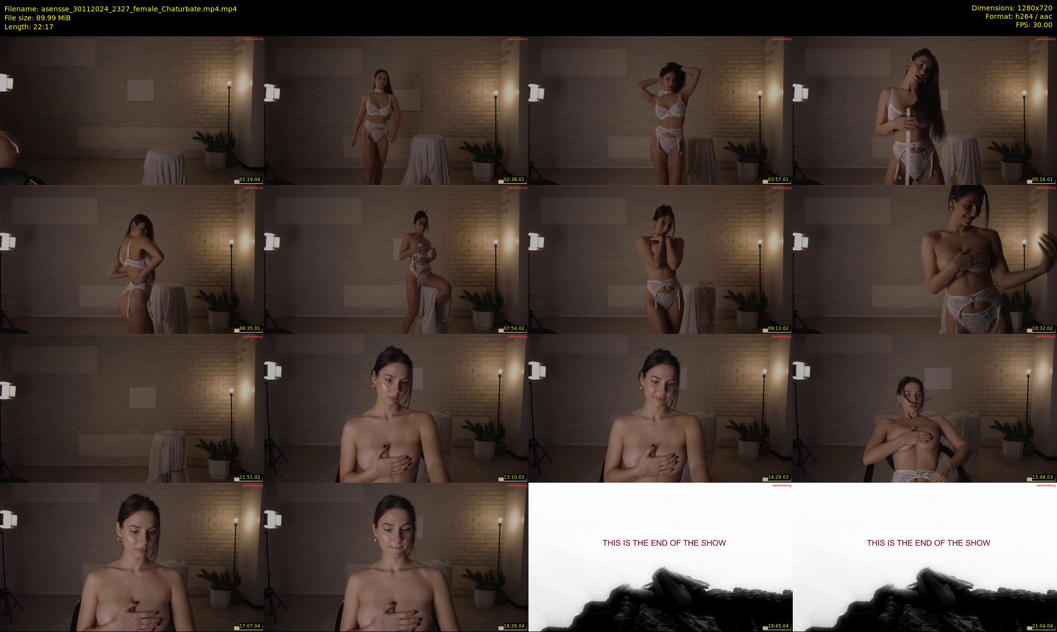 asensse — 23 minute Chaturbate female cam show recording, 720p, Nov 30, 2024