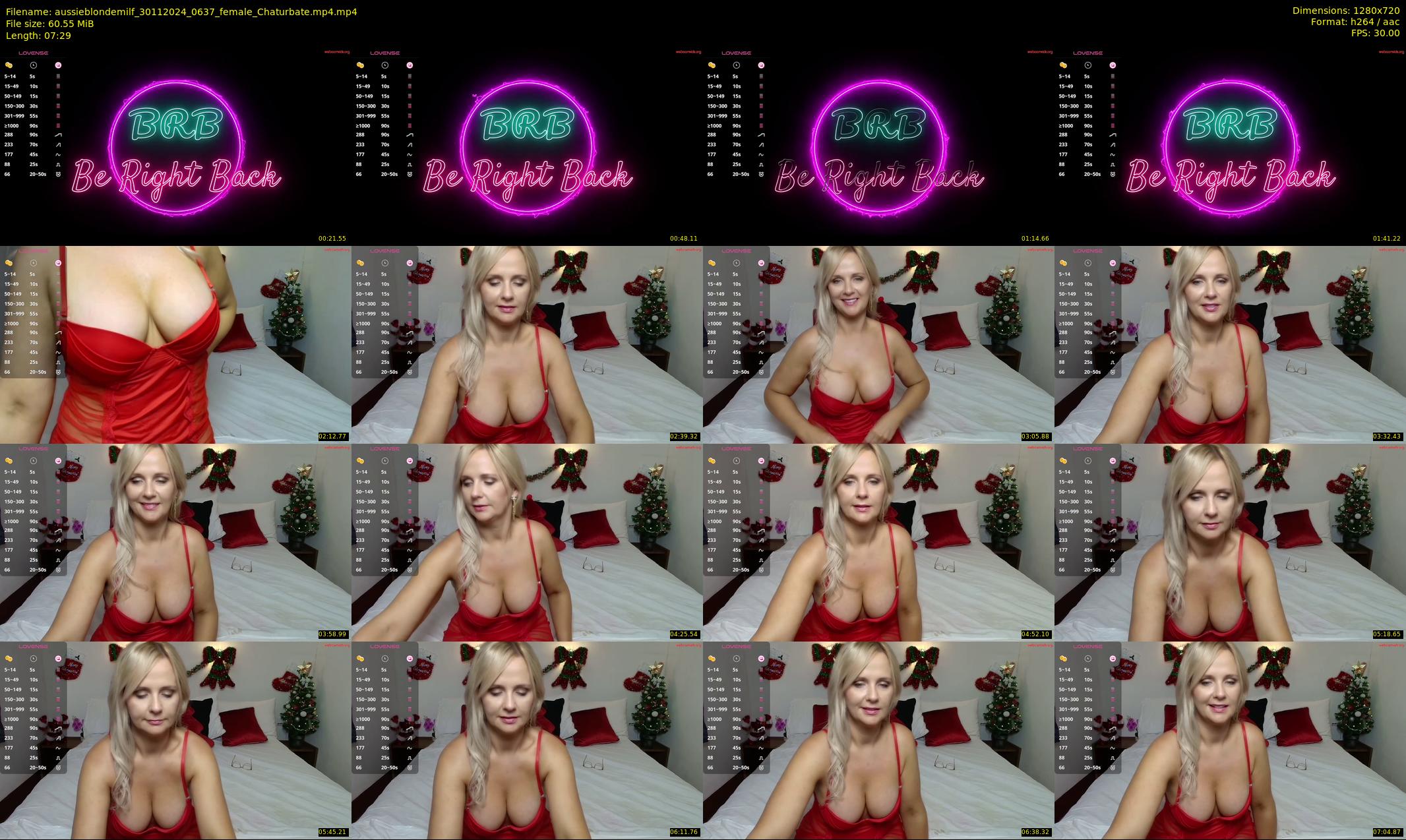 aussieblondemilf — 8 minute Chaturbate female cam show recording, 720p, Nov 30, 2024