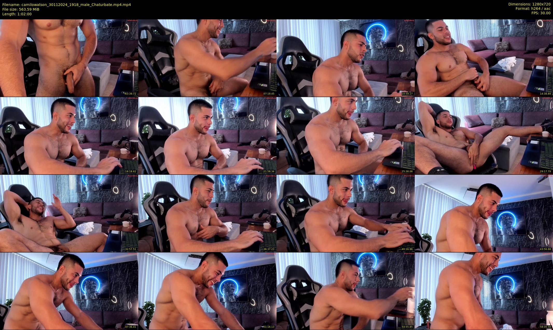 camilowatson — 62 minute Chaturbate male cam show recording, 720p, Nov 30, 2024