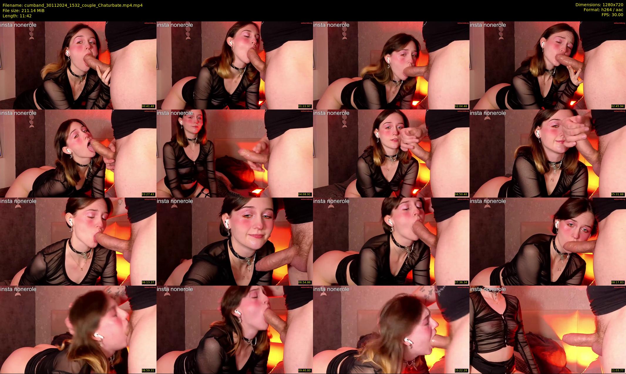 cumband — 12 minute Chaturbate couple cam show recording, 720p, Nov 30, 2024