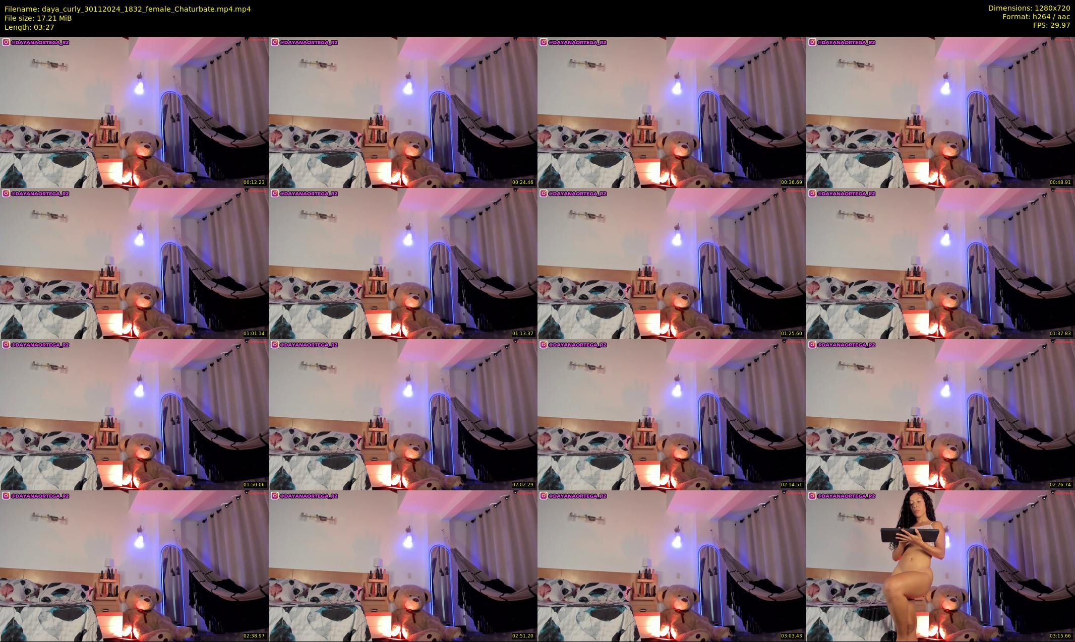 daya_curly — 4 minute Chaturbate female cam show recording, 720p, Nov 30, 2024