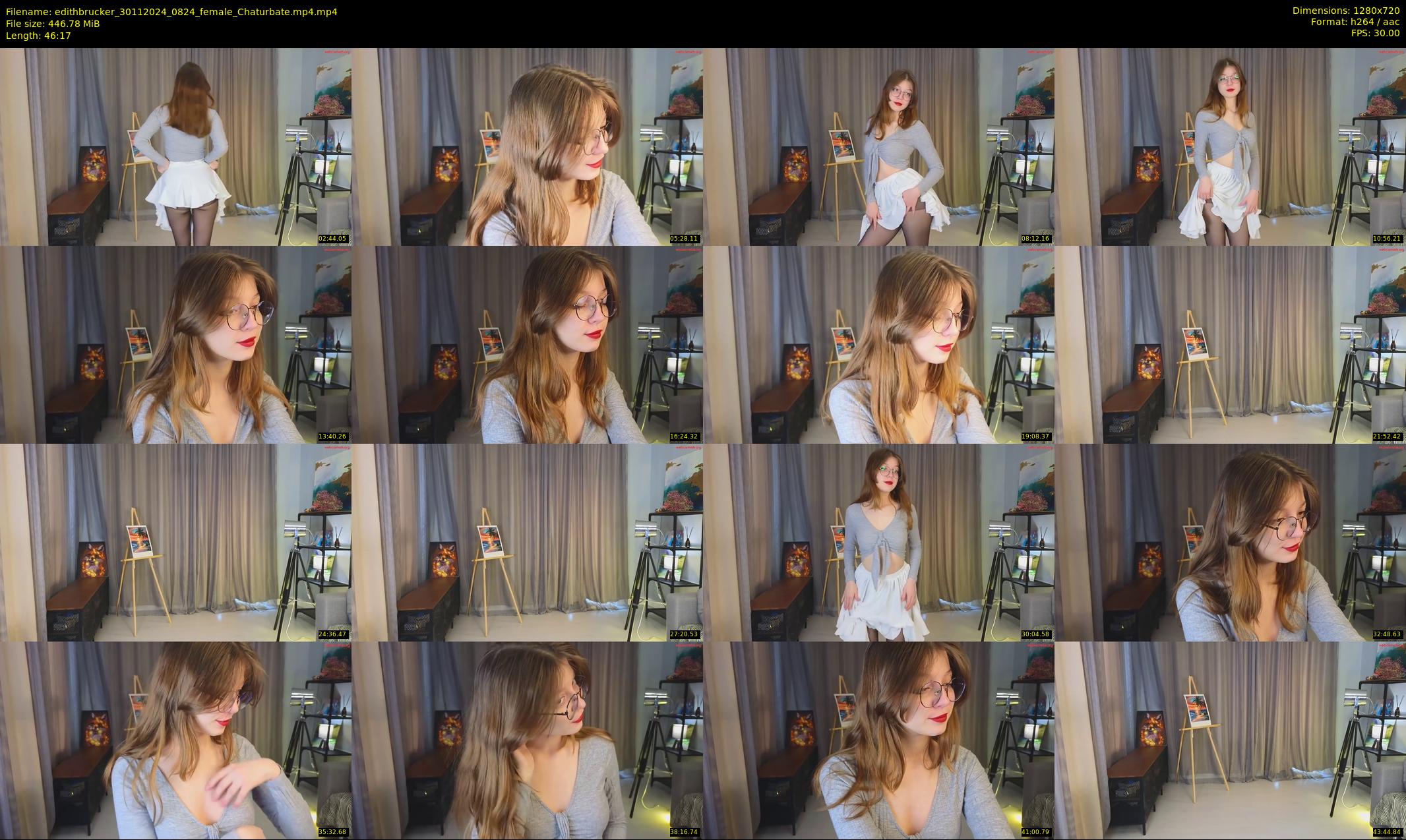 edithbrucker — 47 minute Chaturbate female cam show recording, 720p, Nov 30, 2024