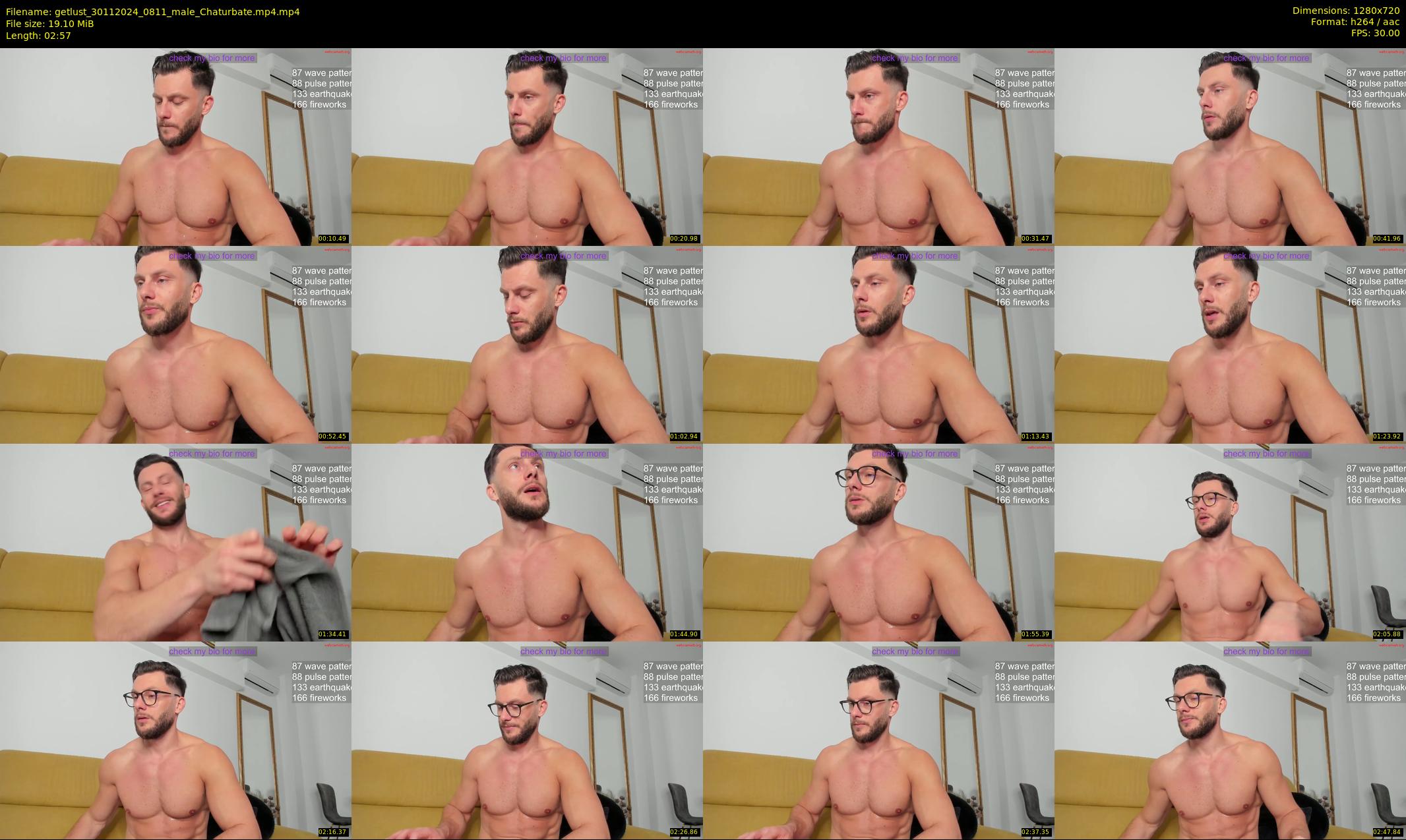 getlust — 3 minute Chaturbate male cam show recording, 720p, Nov 30, 2024