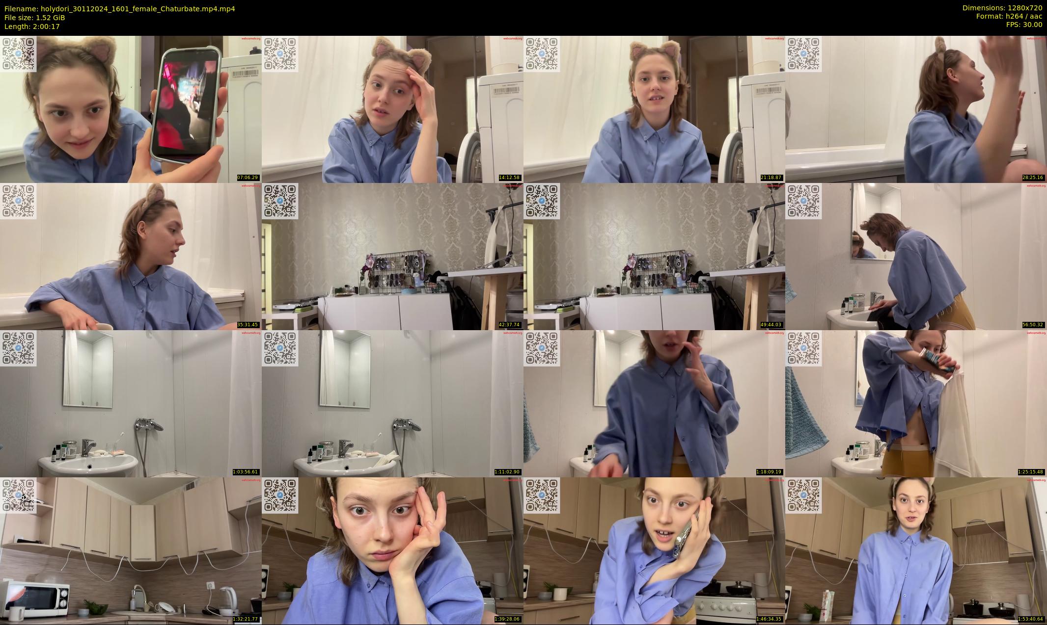 holydori — 121 minute Chaturbate female cam show recording, 720p, Nov 30, 2024