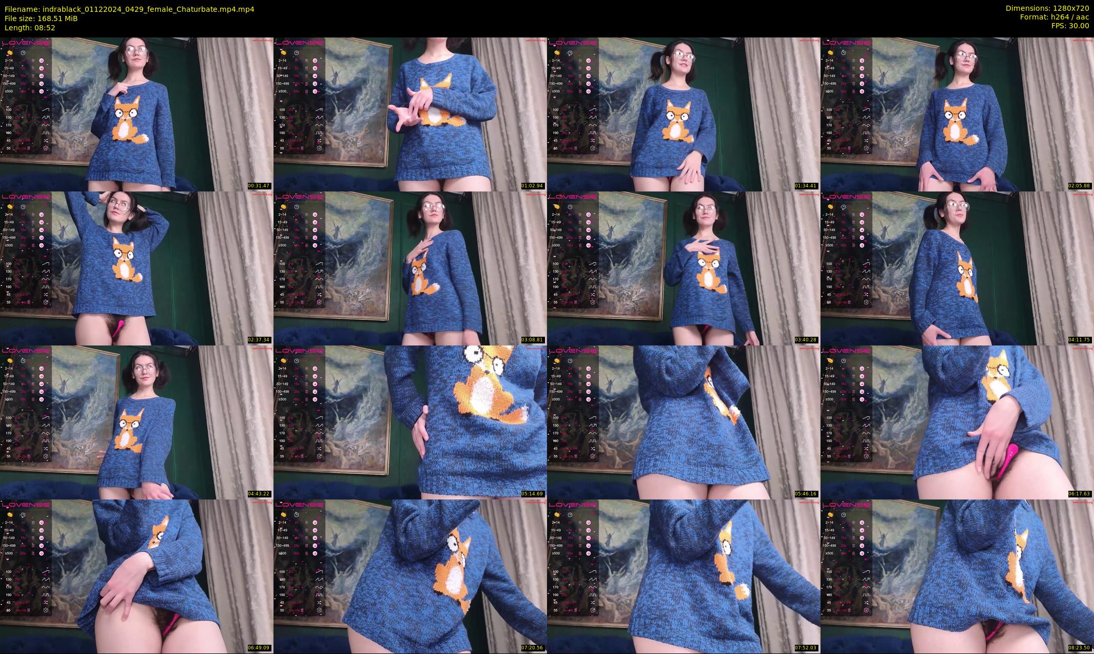 indrablack — 9 minute Chaturbate female cam show recording, 720p, Dec 1, 2024