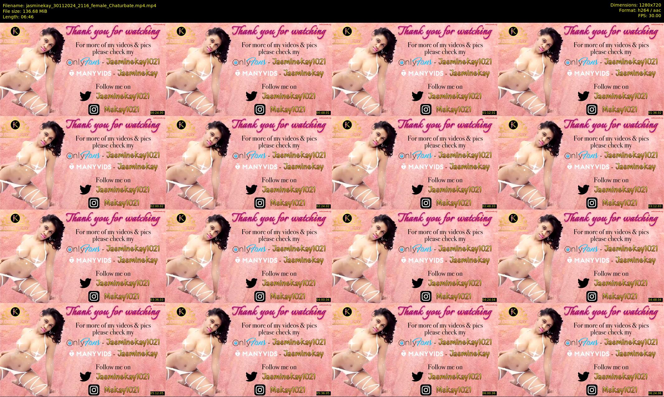 jasminekay — 7 minute Chaturbate female cam show recording, 720p, Nov 30, 2024
