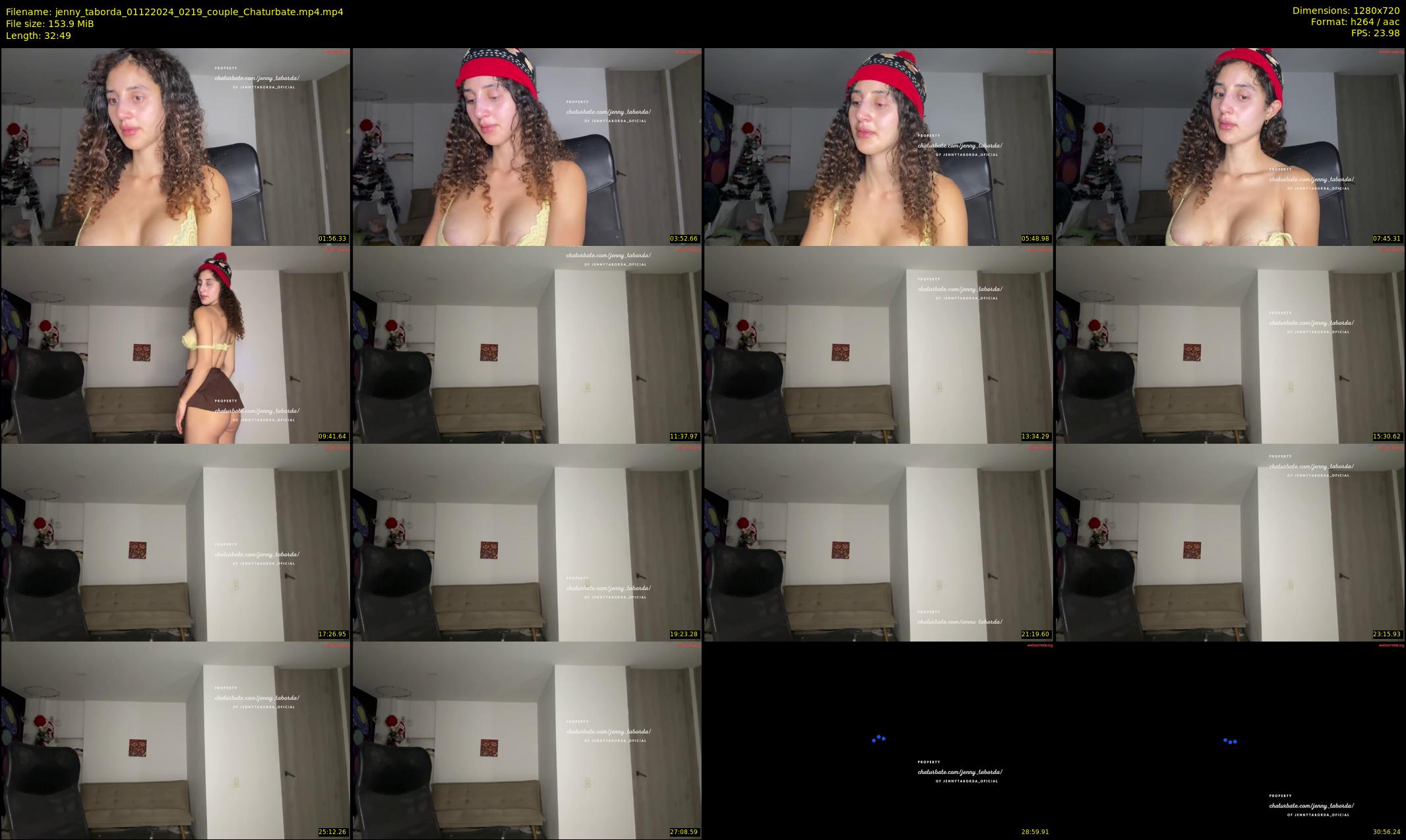 jenny_taborda — 33 minute Chaturbate female cam show recording, 720p, Dec 1, 2024