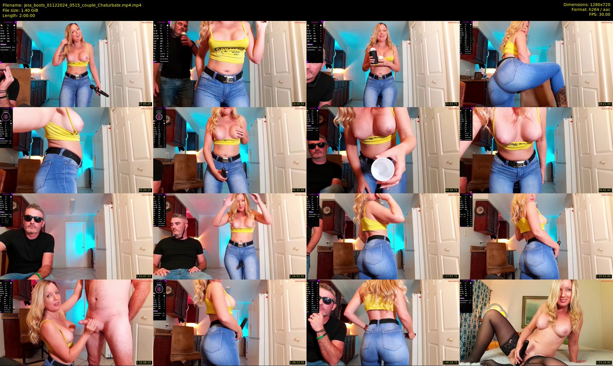 jess_boots — 120 minute Chaturbate female cam show recording, 720p, Dec 1, 2024