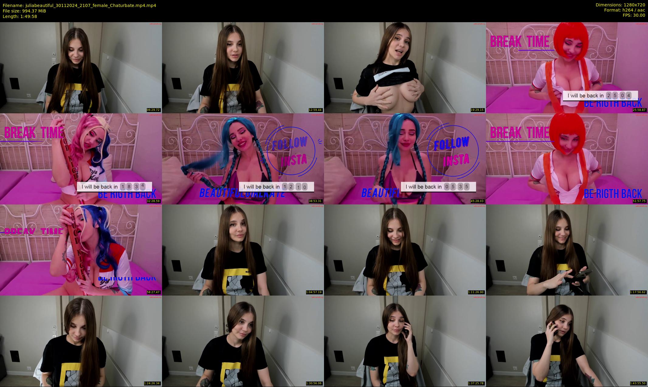 juliabeautiful — 110 minute Chaturbate female cam show recording, 720p, Nov 30, 2024
