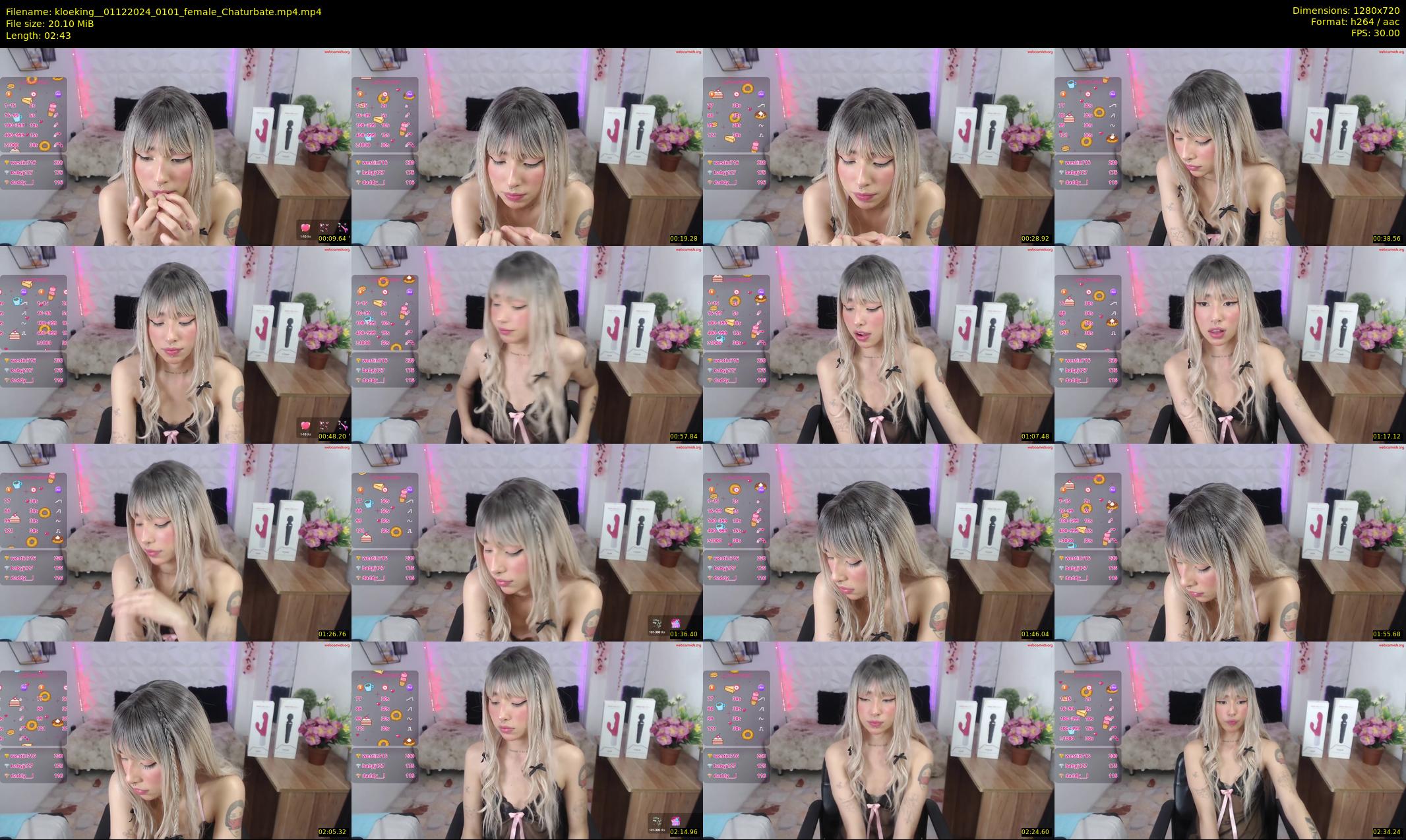 kloeking_ — 3 minute Chaturbate female cam show recording, 720p, Dec 1, 2024