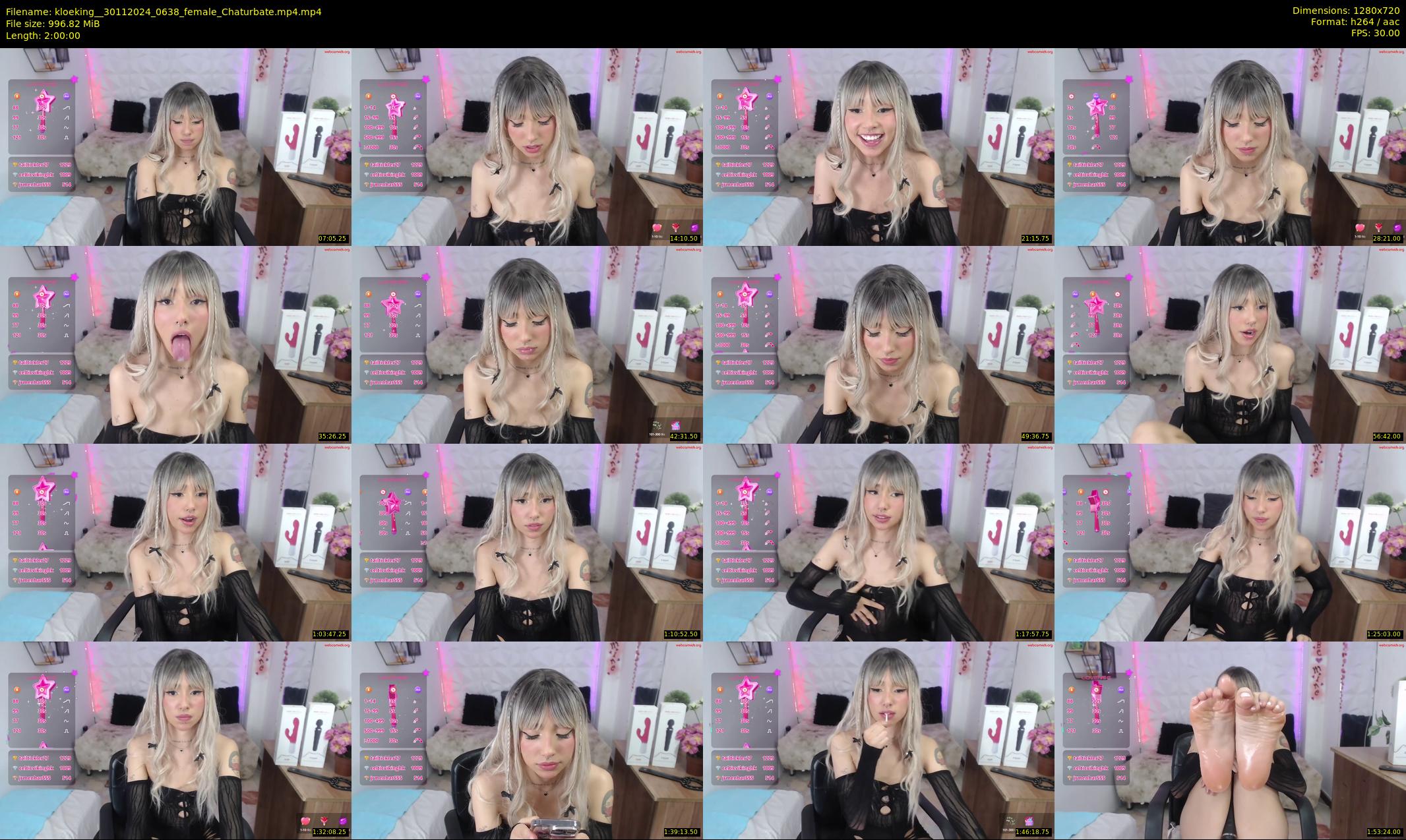 kloeking_ — 120 minute Chaturbate female cam show recording, 720p, Nov 30, 2024