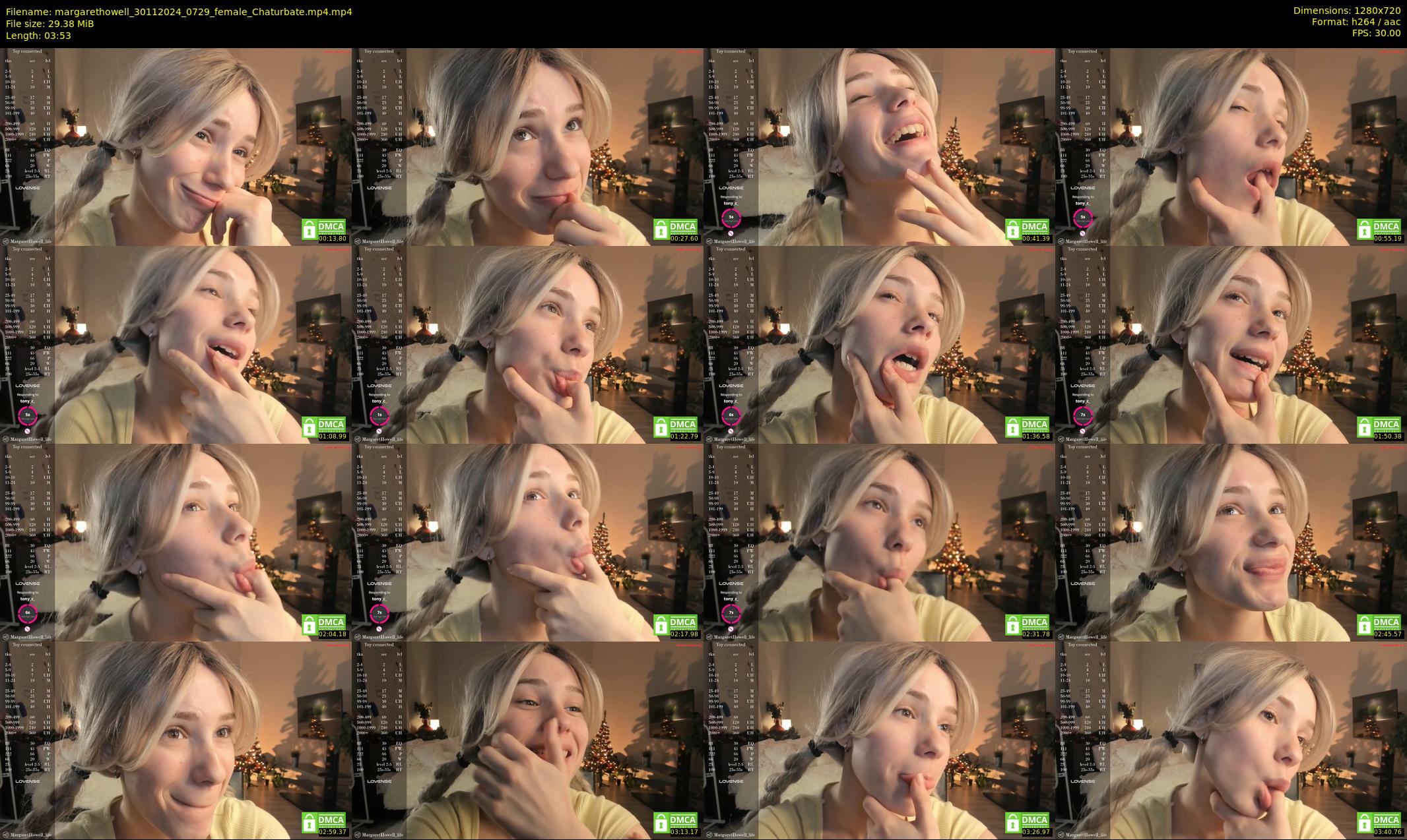 margarethowell — 4 minute Chaturbate female cam show recording, 720p, Nov 30, 2024