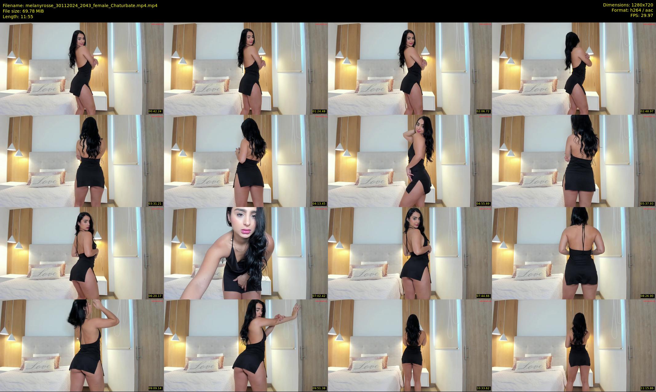 melanyrosse — 12 minute Chaturbate female cam show recording, 720p, Nov 30, 2024