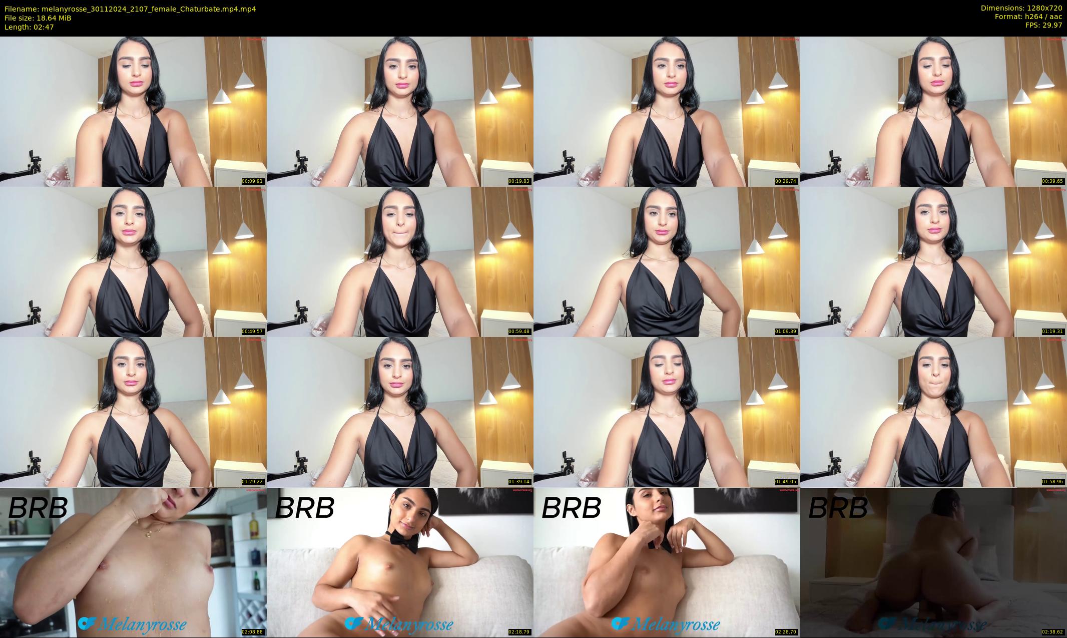 melanyrosse — 3 minute Chaturbate female cam show recording, 720p, Nov 30, 2024