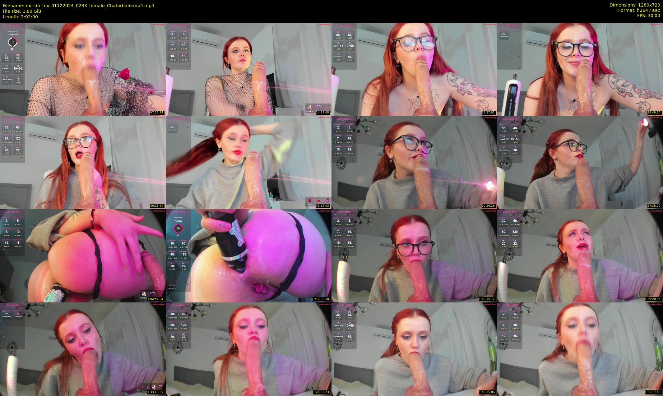 mirida_fox — 122 minute Chaturbate female cam show recording, 720p, Dec 1, 2024
