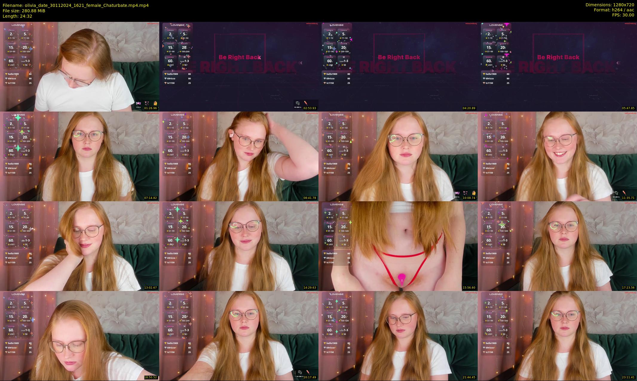 olivia_date — 25 minute Chaturbate female cam show recording, 720p, Nov 30, 2024