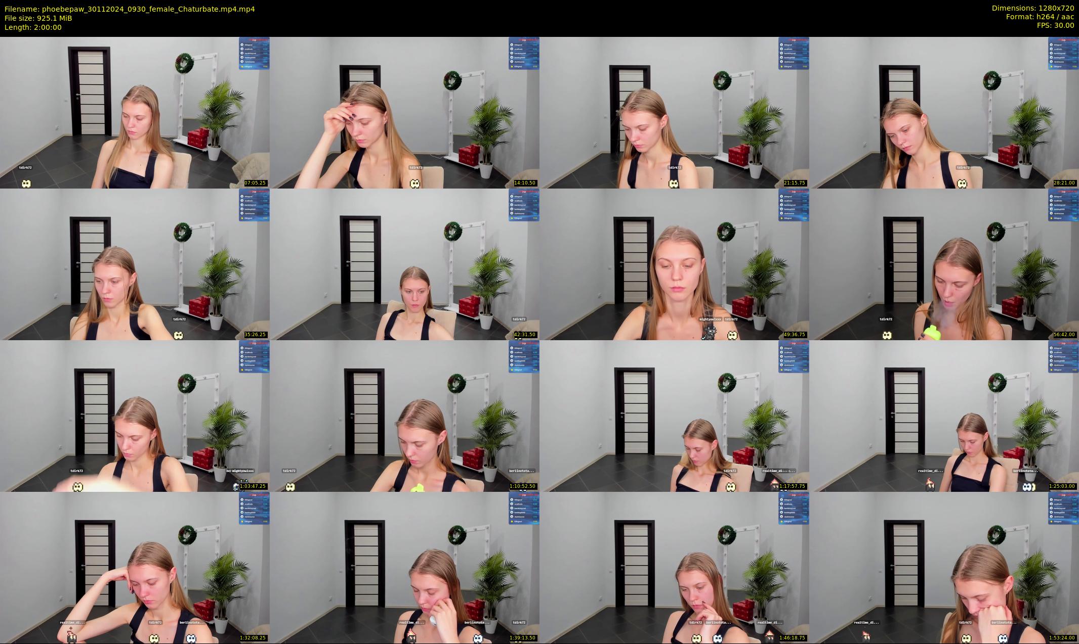phoebepaw — 120 minute Chaturbate female cam show recording, 720p, Nov 30, 2024