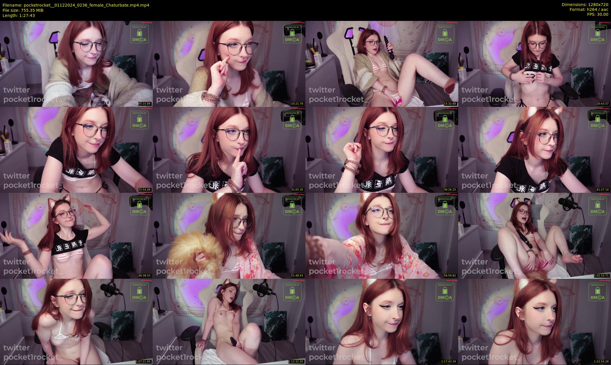 pocketrocket_ — 88 minute Chaturbate female cam show recording, 720p, Dec 1, 2024