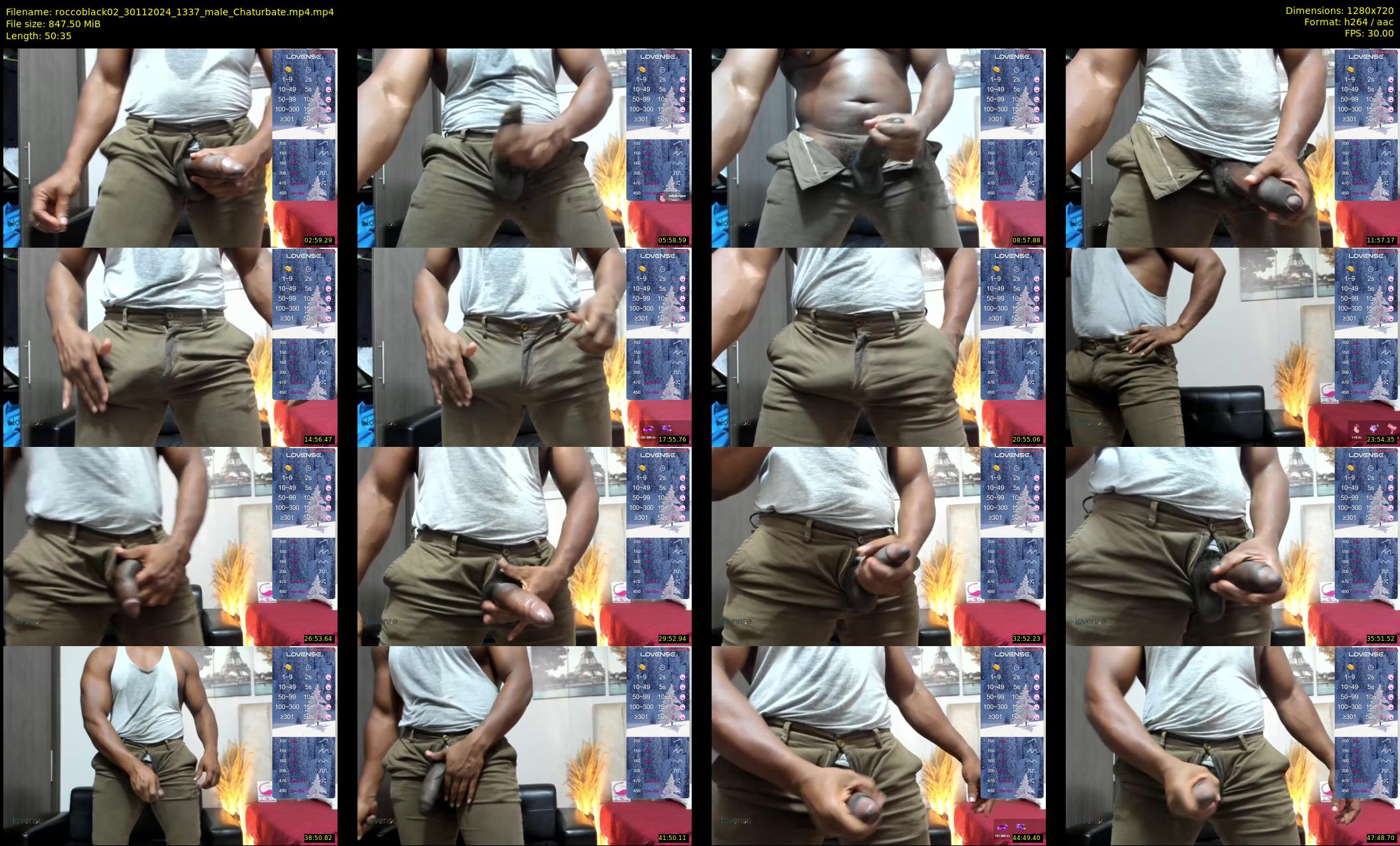 roccoblack02 — 51 minute Chaturbate male cam show recording, 720p, Nov 30, 2024
