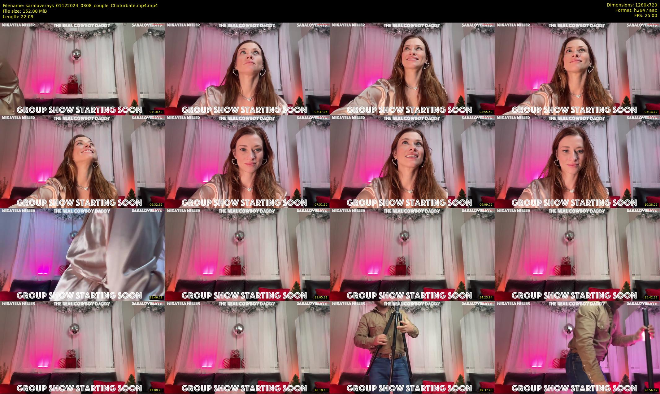 saraloverays — 23 minute Chaturbate female cam show recording, 720p, Dec 1, 2024