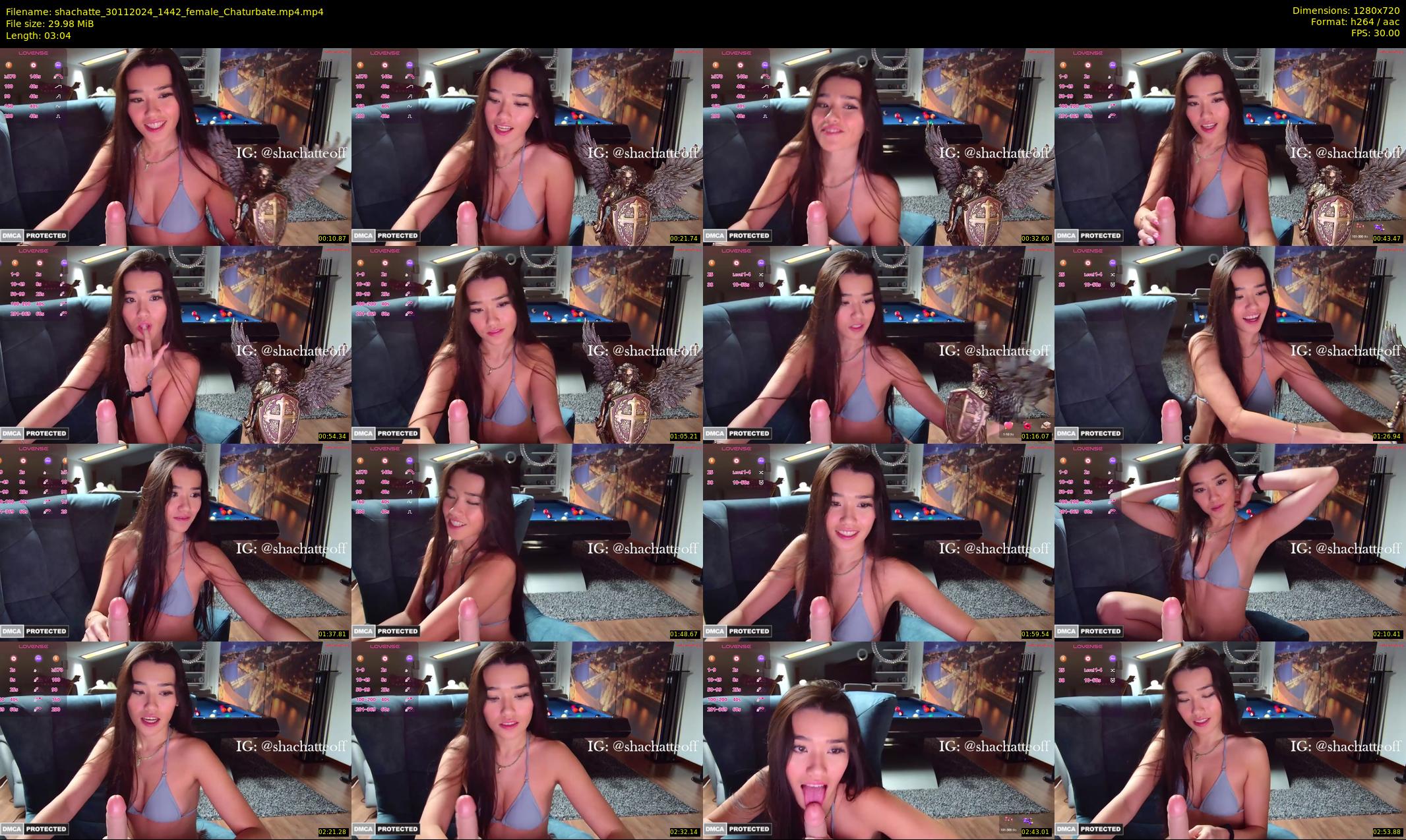 shachatte — 4 minute Chaturbate couple cam show recording, 720p, Nov 30, 2024