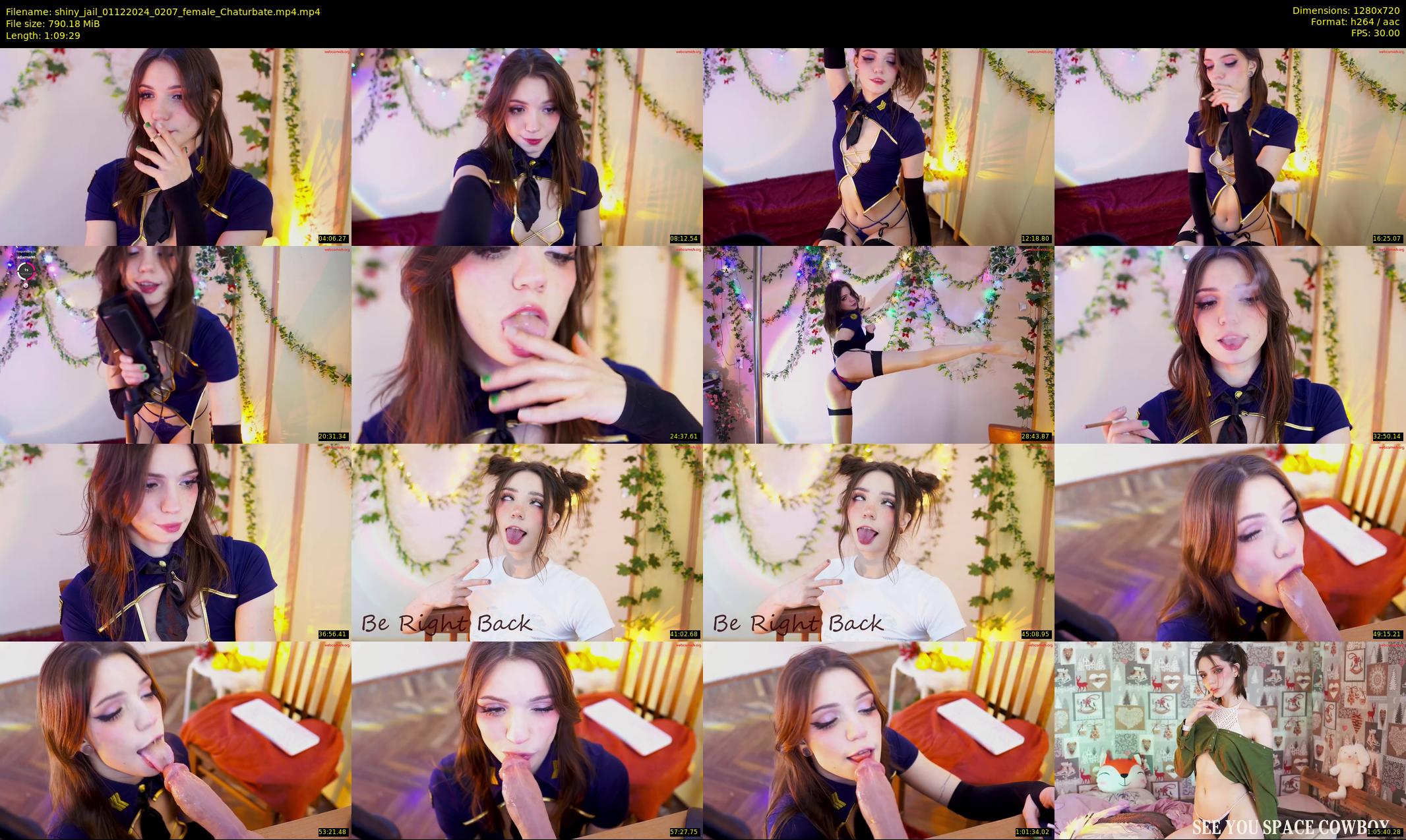 shiny_jail — 70 minute Chaturbate female cam show recording, 720p, Dec 1, 2024