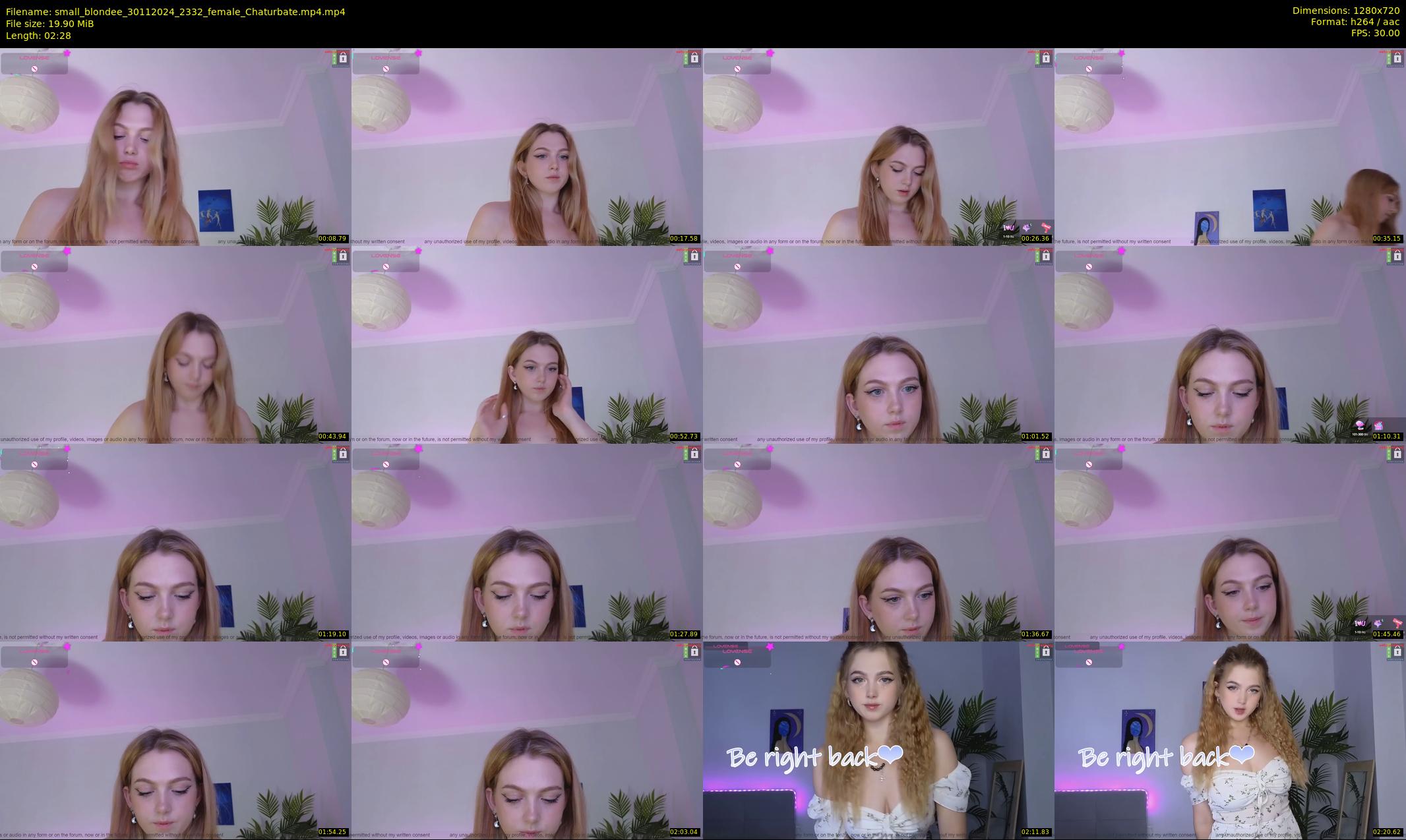 small_blondee — 3 minute Chaturbate female cam show recording, 720p, Nov 30, 2024