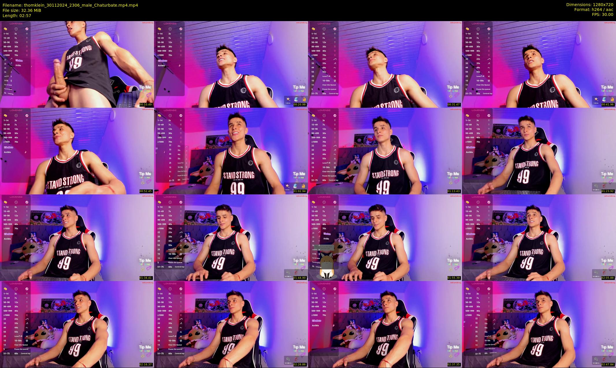 thomklein — 3 minute Chaturbate male cam show recording, 720p, Nov 30, 2024