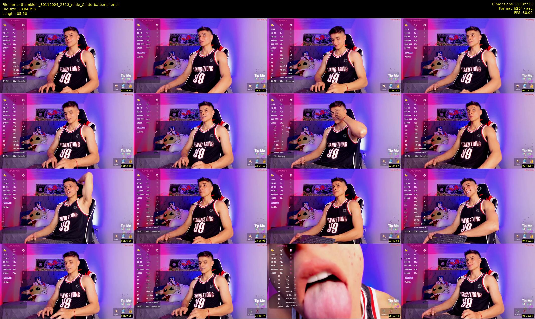 thomklein — 6 minute Chaturbate male cam show recording, 720p, Nov 30, 2024