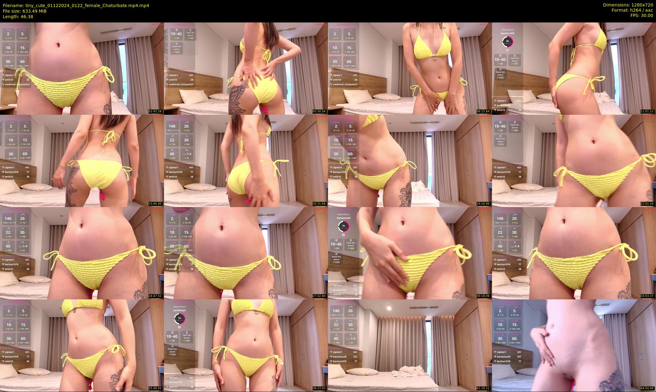 tiny_cute — 47 minute Chaturbate female cam show recording, 720p, Dec 1, 2024