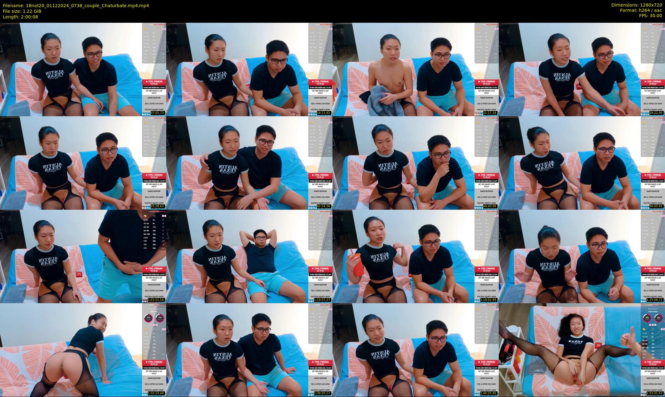 18not20 — 121 minute Chaturbate couple cam show recording, 720p, Dec 1, 2024
