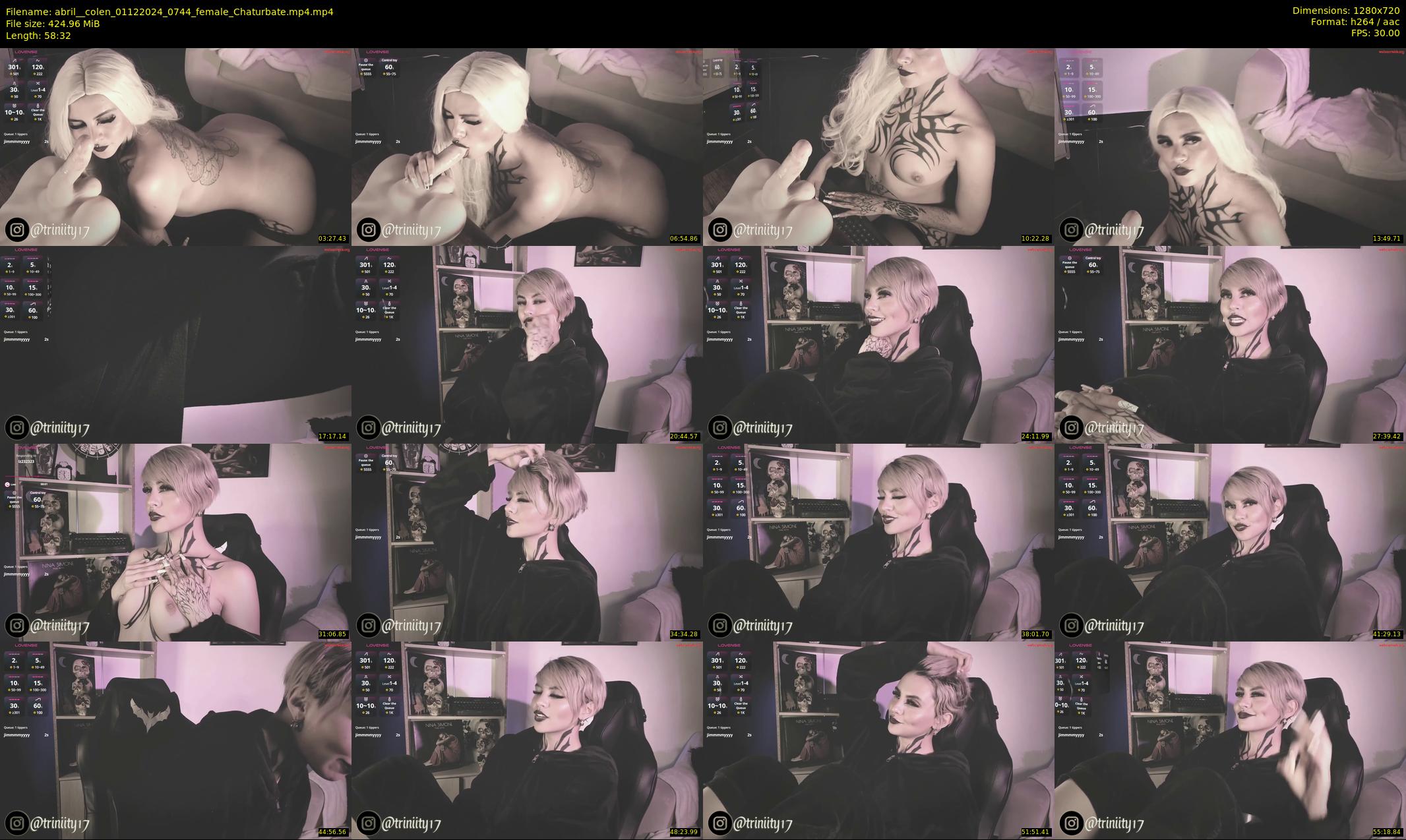 abril__colen — 59 minute Chaturbate female cam show recording, 720p, Dec 1, 2024