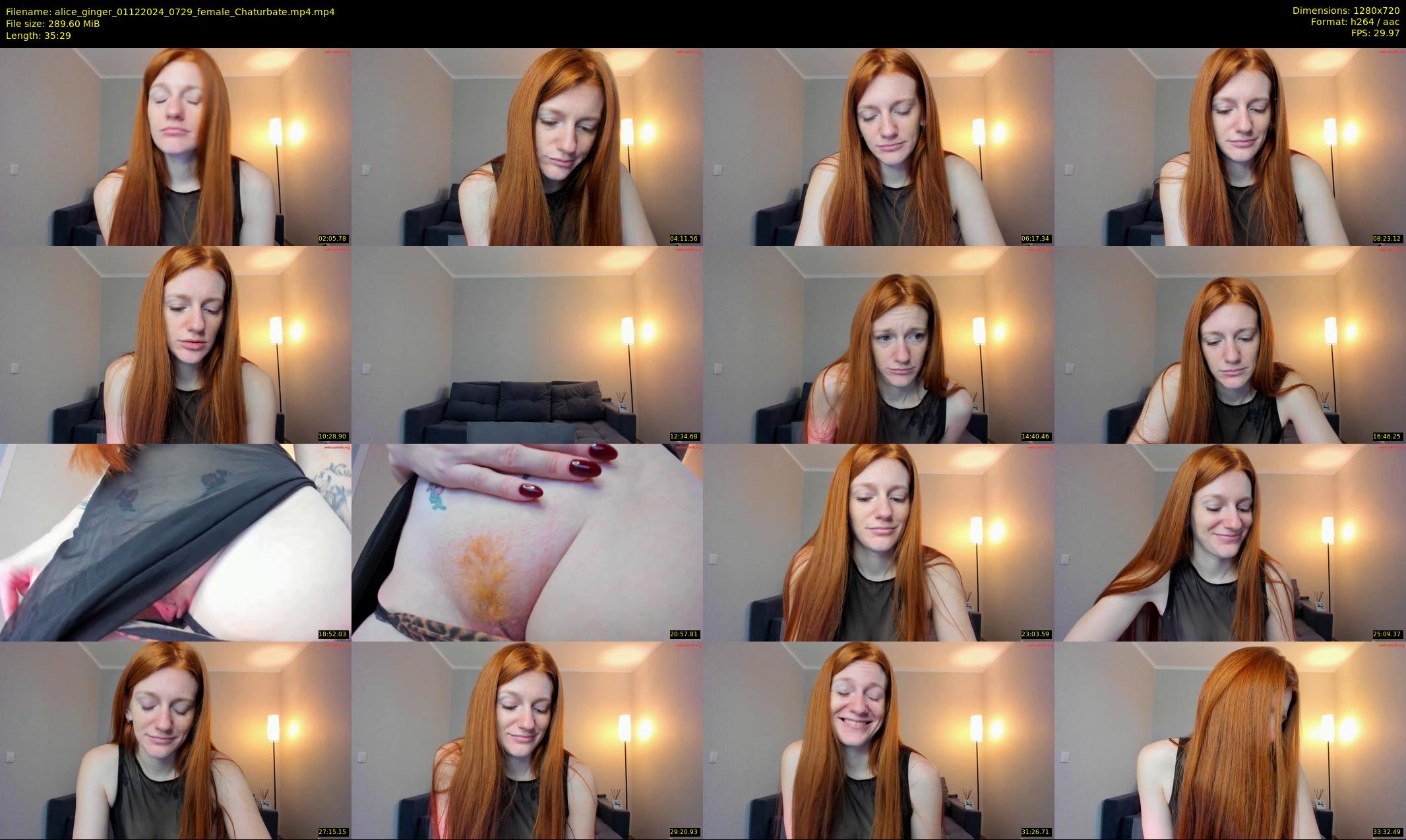 alice_ginger — 36 minute Chaturbate female cam show recording, 720p, Dec 1, 2024